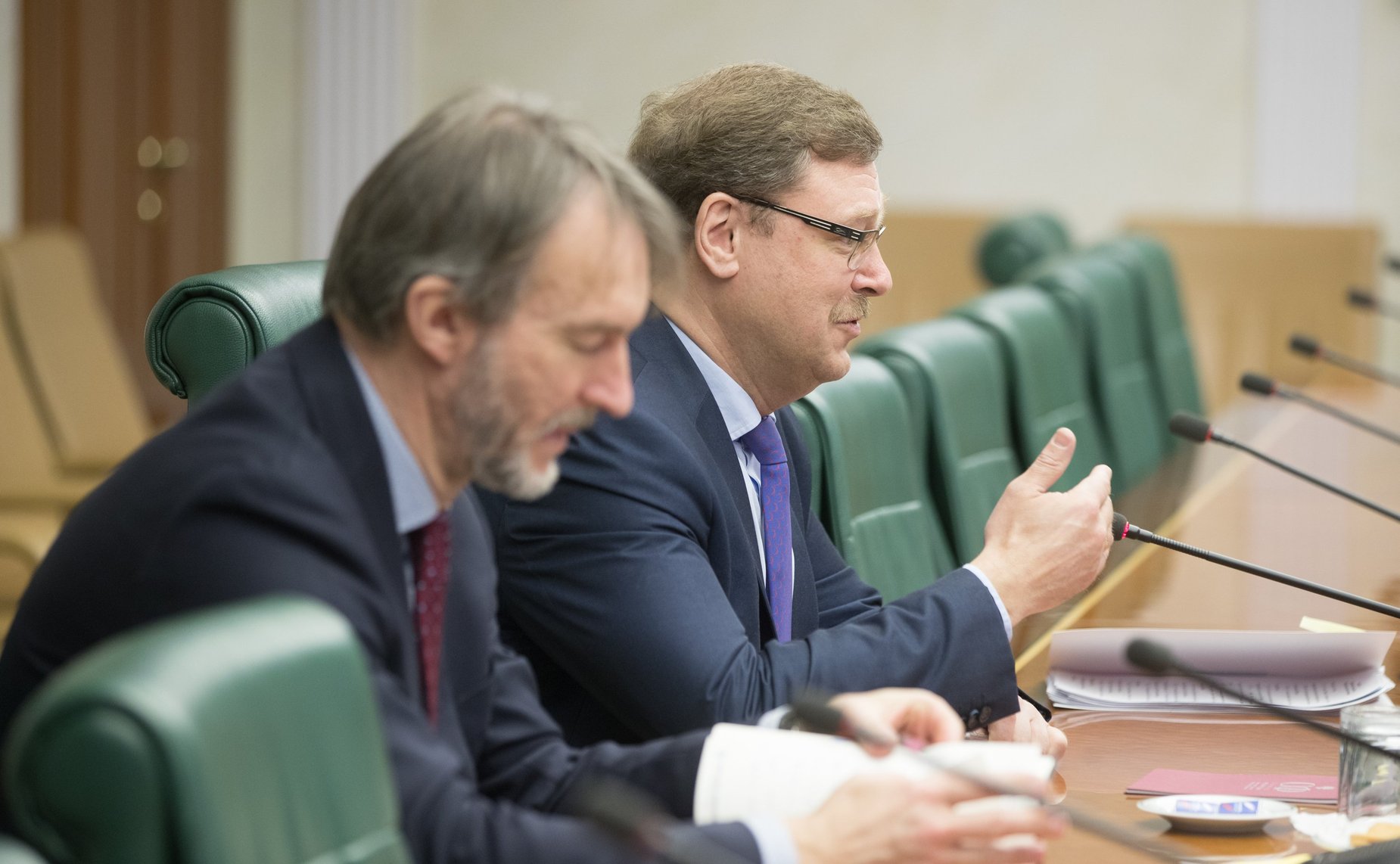 Встреча К. Косачева с Чрезвычайным и Полномочным Послом Болгарии в РФ Б. Коцевым