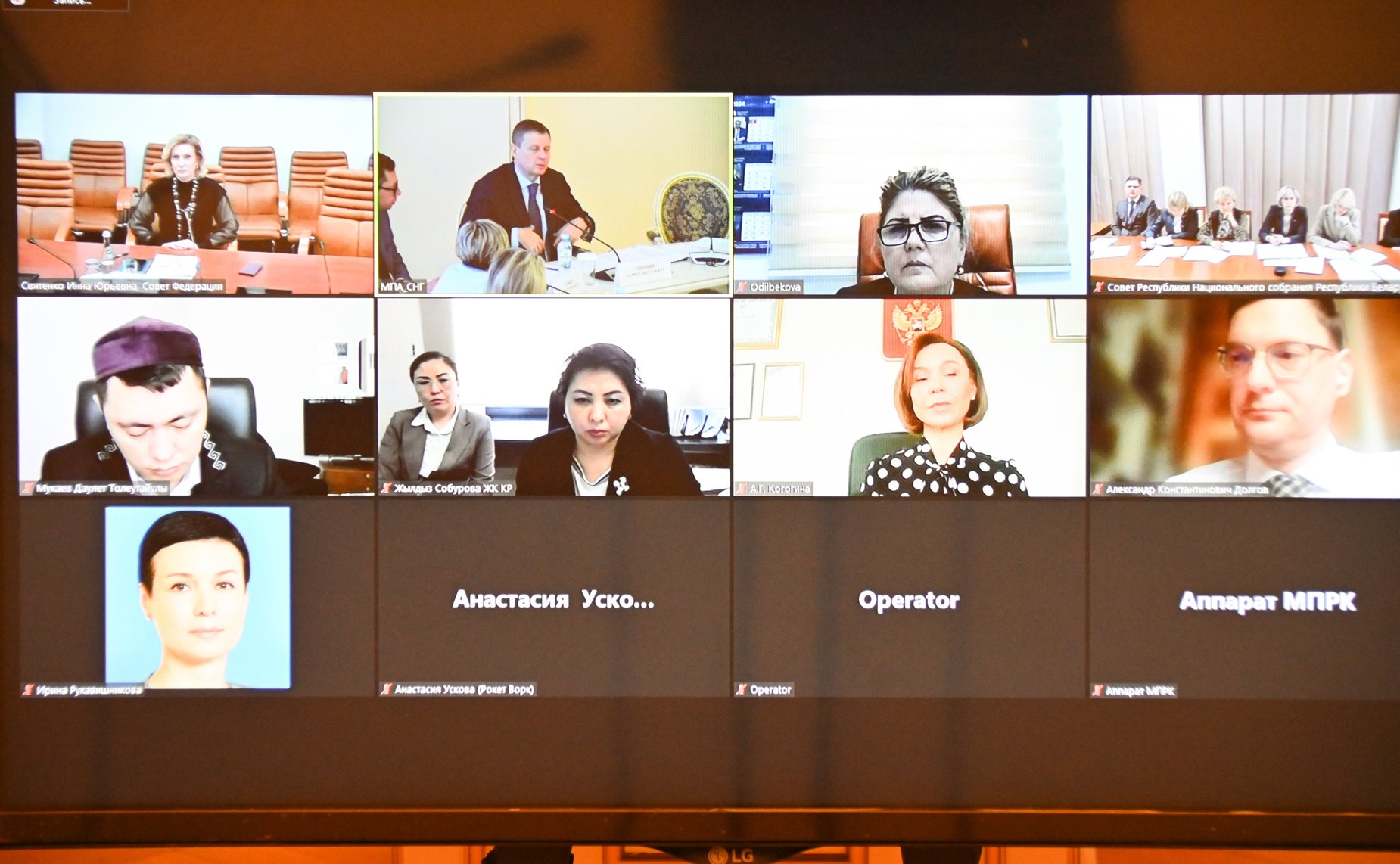 Участие сенаторов в заседании рабочей группы МПА СНГ по подготовке модельного закона «О платформенной занятости»