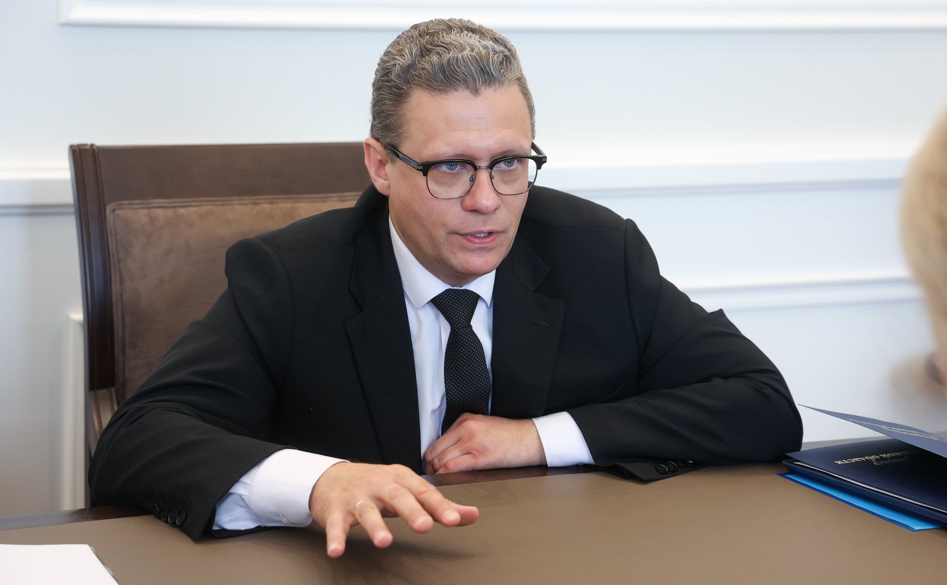 Встреча Лилии Гумеровой с губернатором Вологодской области Георгием Филимоновым