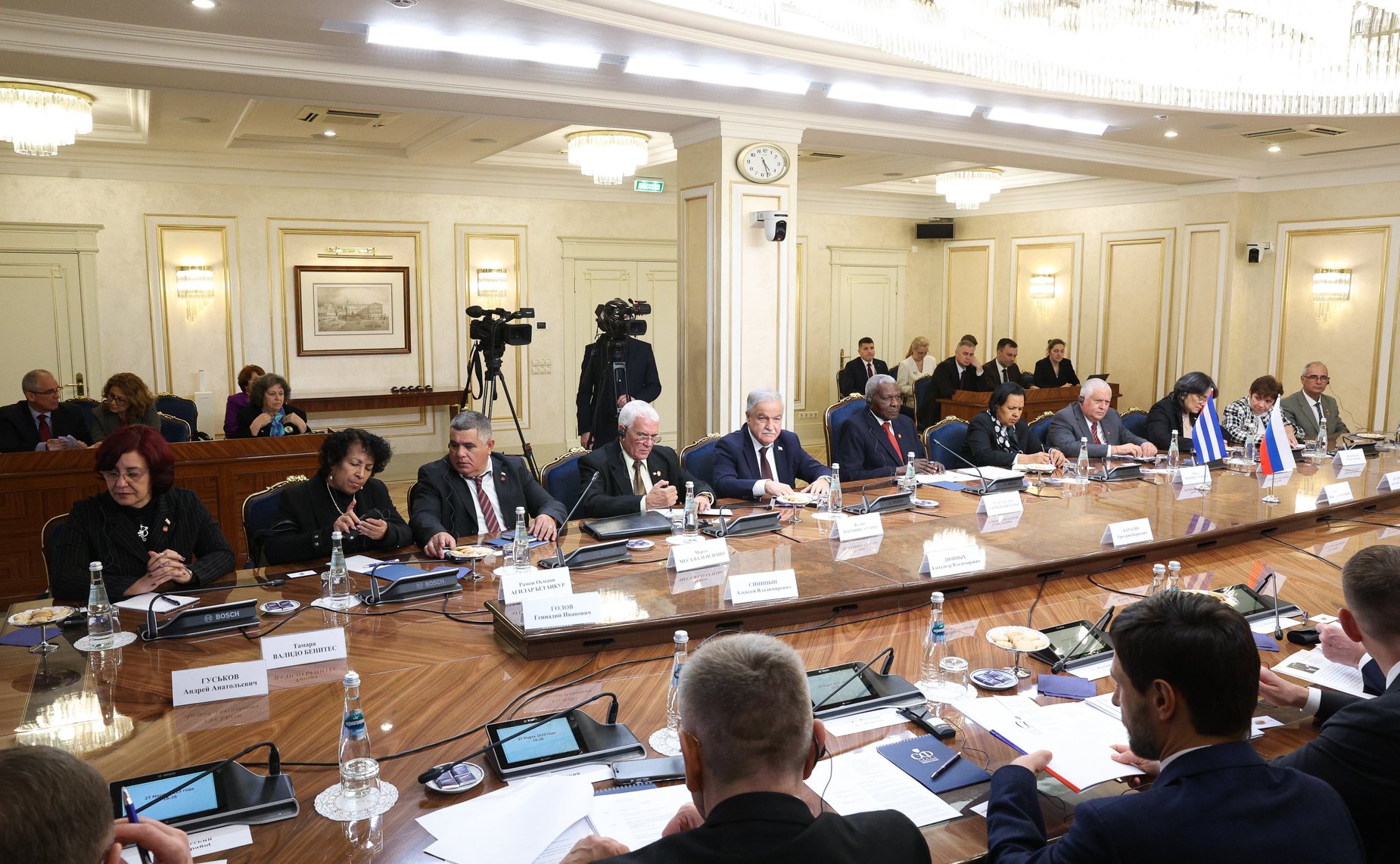 Встреча Председателя Совета Федерации Валентины Матвиенко с Председателем Национальной ассамблеи народной власти и Государственного Совета Республики Куба Эстебаном Ласо Эрнандесом