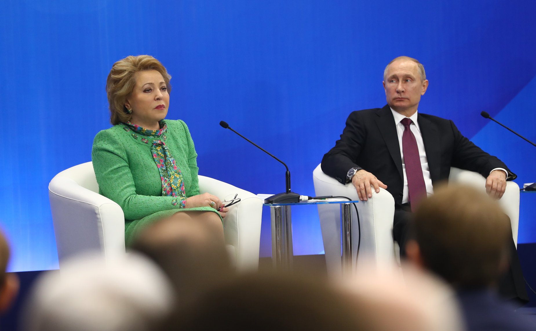 В. Матвиенко и В. Путин