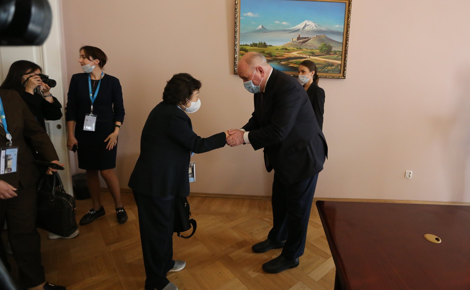 Встреча председателя Комитета СФ по международным делам Григория Карасина с членом Национального собрания Республики Корея, руководителем исследовательского центра «За демократию и процветание государства» Ин Чже Гын