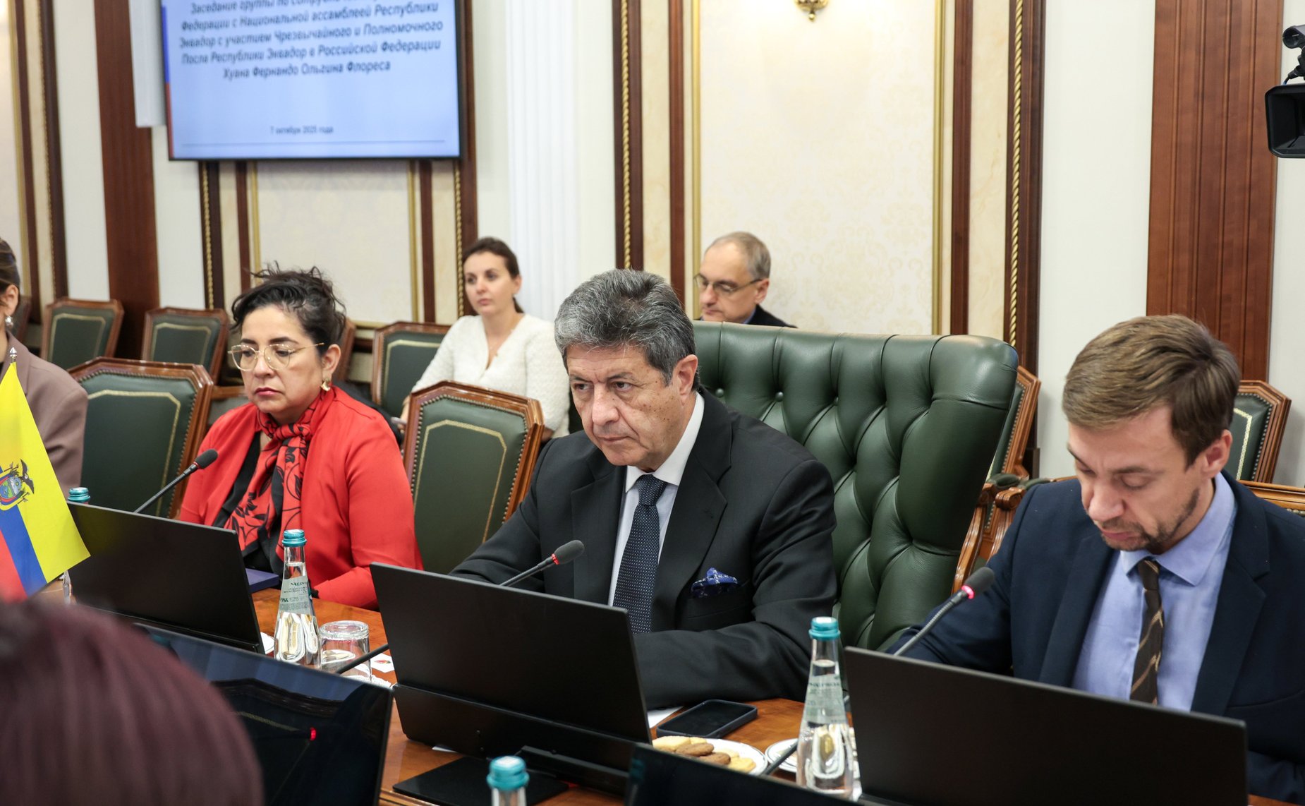 Заседание группы по сотрудничеству Совета Федерации с Национальной ассамблеей Республики Эквадор с участием Чрезвычайного и Полномочного Посла Республики Эквадор в Российской Федерации