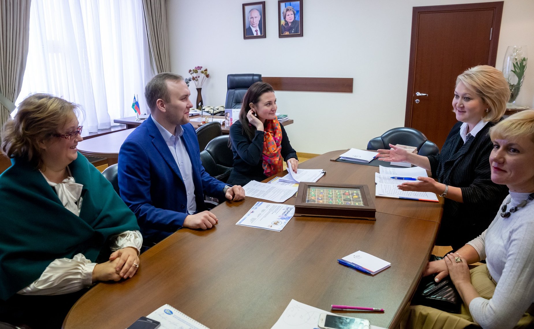 Встреча Л. Гумеровой с организаторами конкурса «Моя страна — моя Россия»