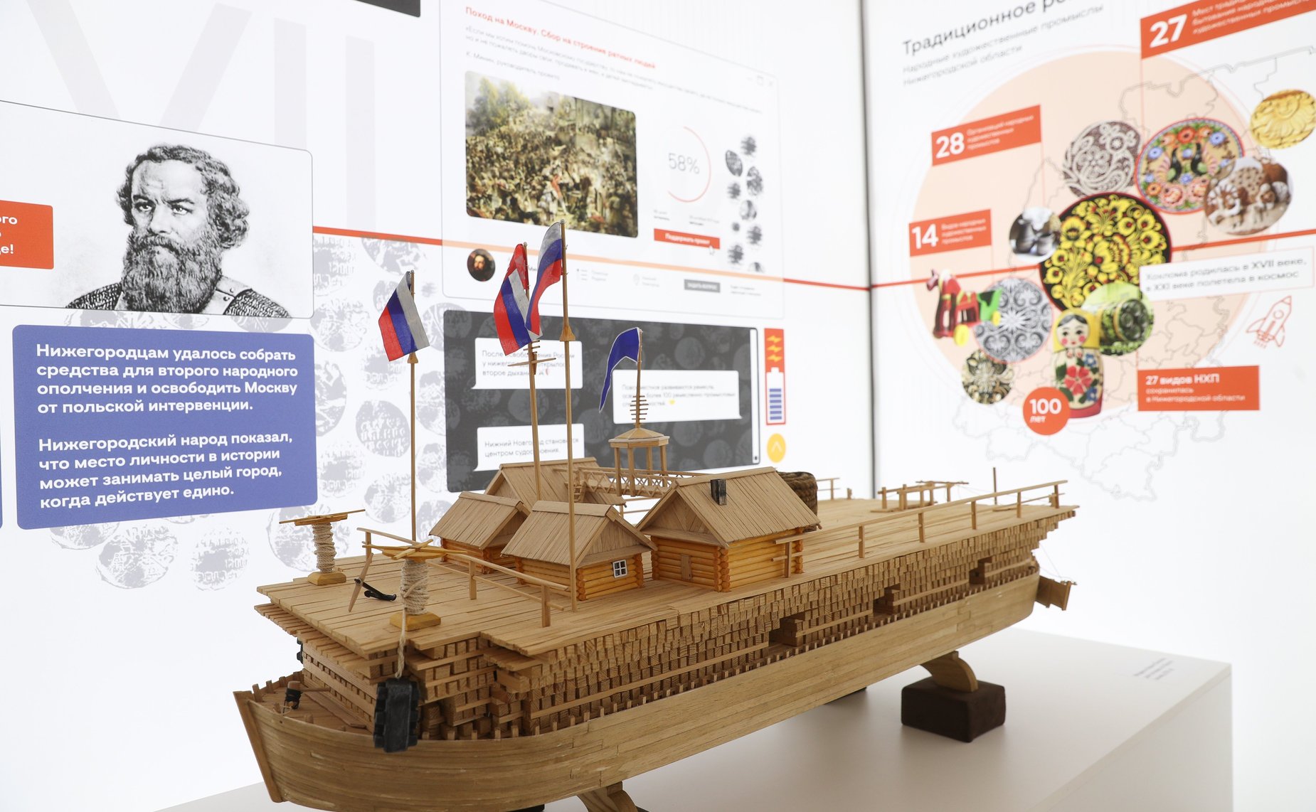 Председатель Совета Федерации Валентина Матвиенко и губернатор Нижегородской области Глеб Никитин осмотрели выставку, на которой представлены инновационные проекты и перспективы развития региона