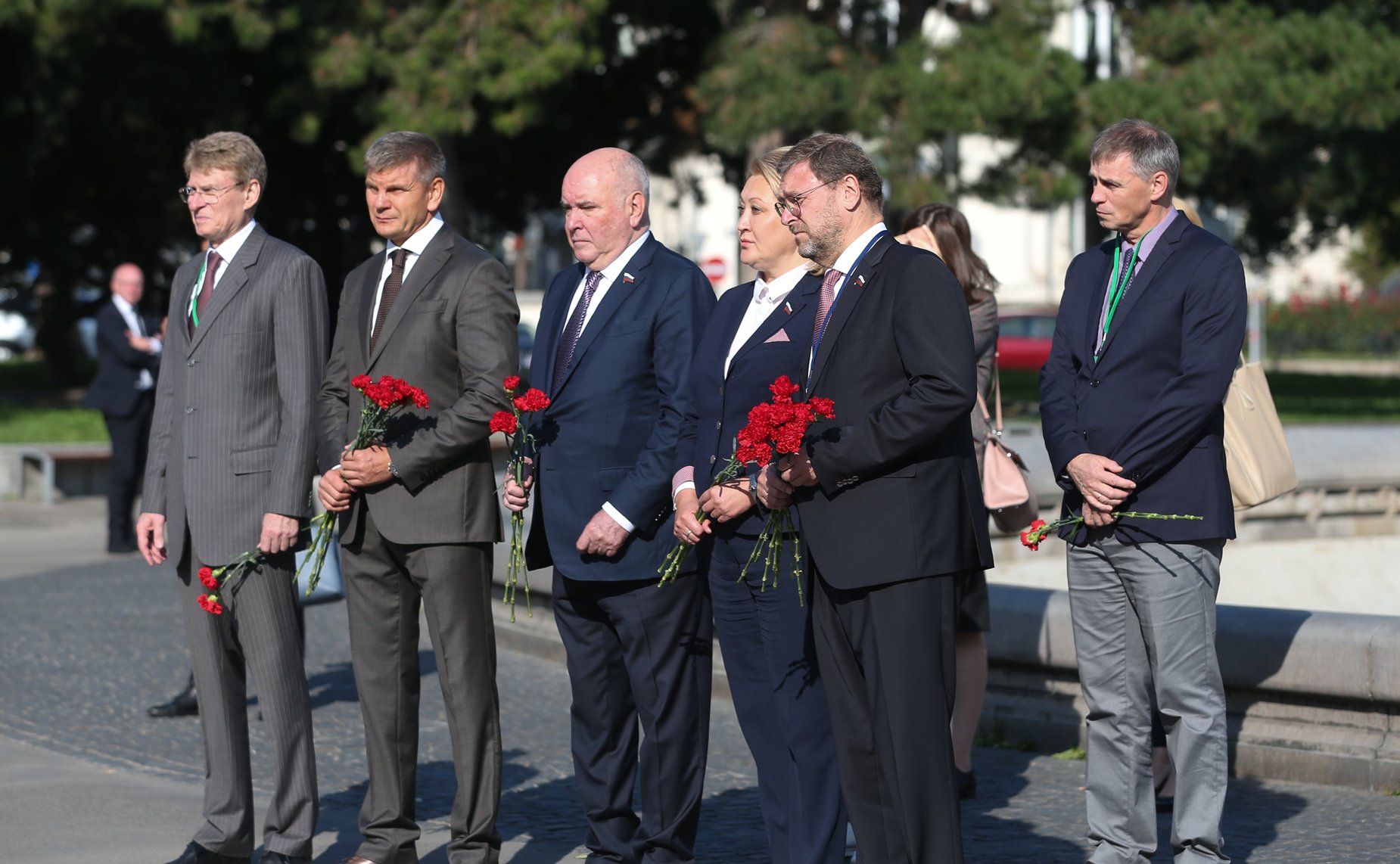 Делегация Совета Федерации во главе с Валентиной Матвиенко возложила венок к Мемориалу советским воинам, павшим при освобождении Вены