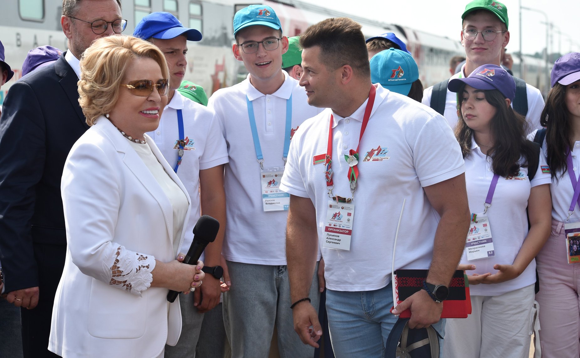 Валентина Матвиенко встретилась с участниками культурно-образовательного проекта «Поезд Памяти»