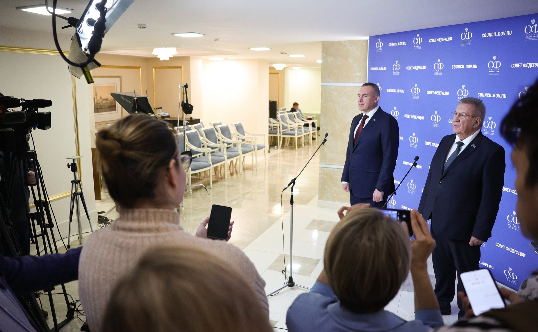 Пресс-подход руководителей Ханты-Мансийского автономного округа – Югры