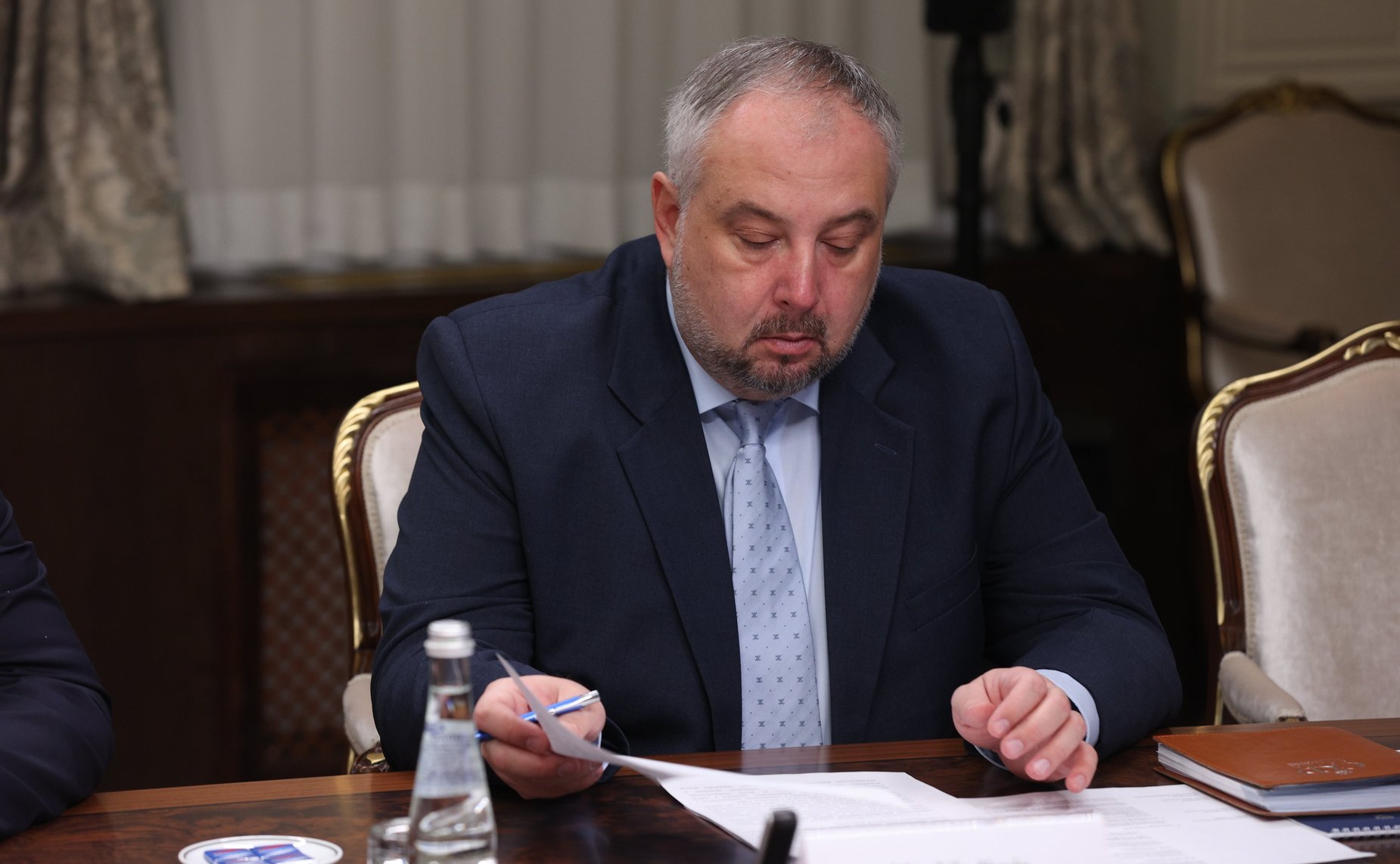 Встреча заместителя Председателя Совета Федерации Константина Косачева с Чрезвычайным и Полномочным Послом Султаната Оман в РФ Хамудом Салимом Абдуллой Аль Тувайхом