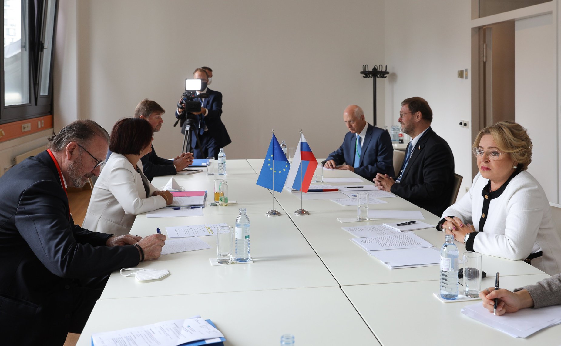 Встреча Председателя Совета Федерации Валентины Матвиенко с Председателем Парламентской Ассамблеи Совета Европы Хендриком Дамсом