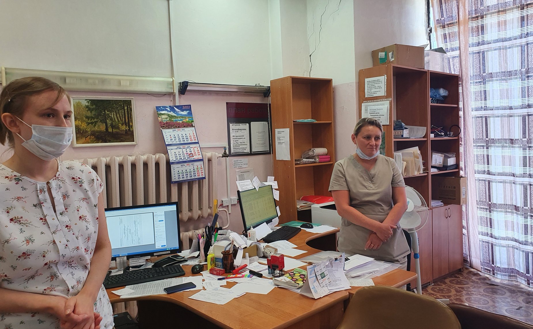 Александр Ракитин посетил амбулатории по вопросу состояния оснащенности рабочих мест фельдшерско-акушерских пунктов персональными компьютерами в п. Новая Вилга