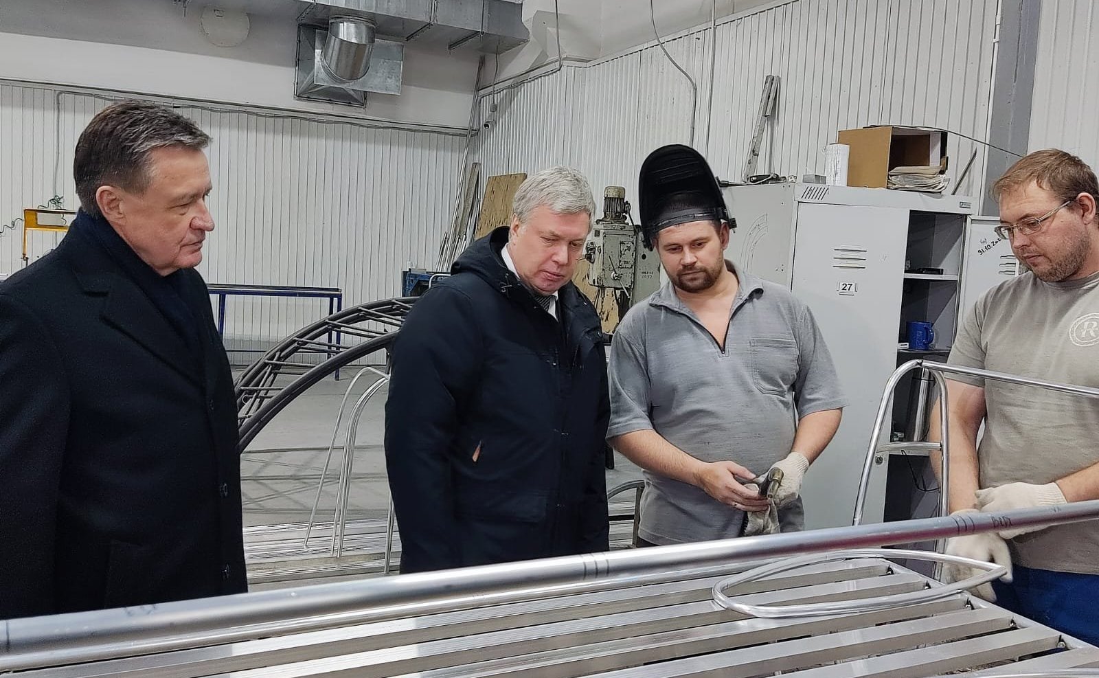 Сергей Рябухин совместно с губернатором Алексеем Русских посетили Димитровградский вентильный завод