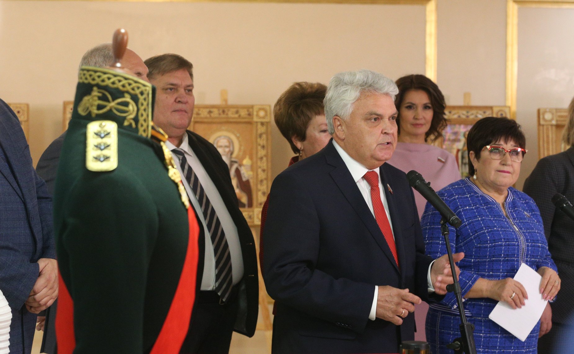 В Совете Федерации открылась выставка «Адмирал Ушаков и небесные покровители Армии и Флота России»