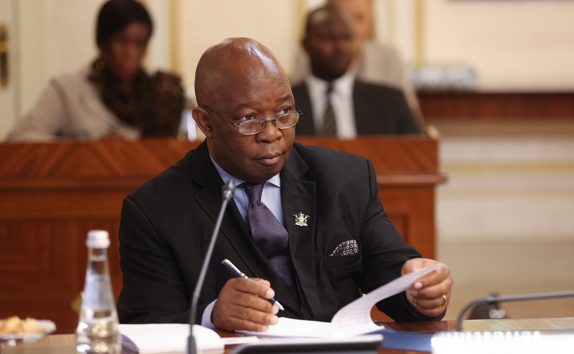 Встреча Председателя Совета Федерации Валентины Матвиенко с Председателем Национального собрания Парламента Республики Зимбабве Джейкобом Мудендой