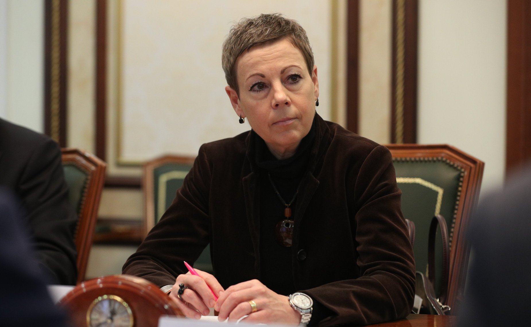 Встреча заместителя Председателя СФ Юрия Воробьева с Чрезвычайным и Полномочным Послом Швейцарской Конфедерации в РФ Кристиной Марти Ланг