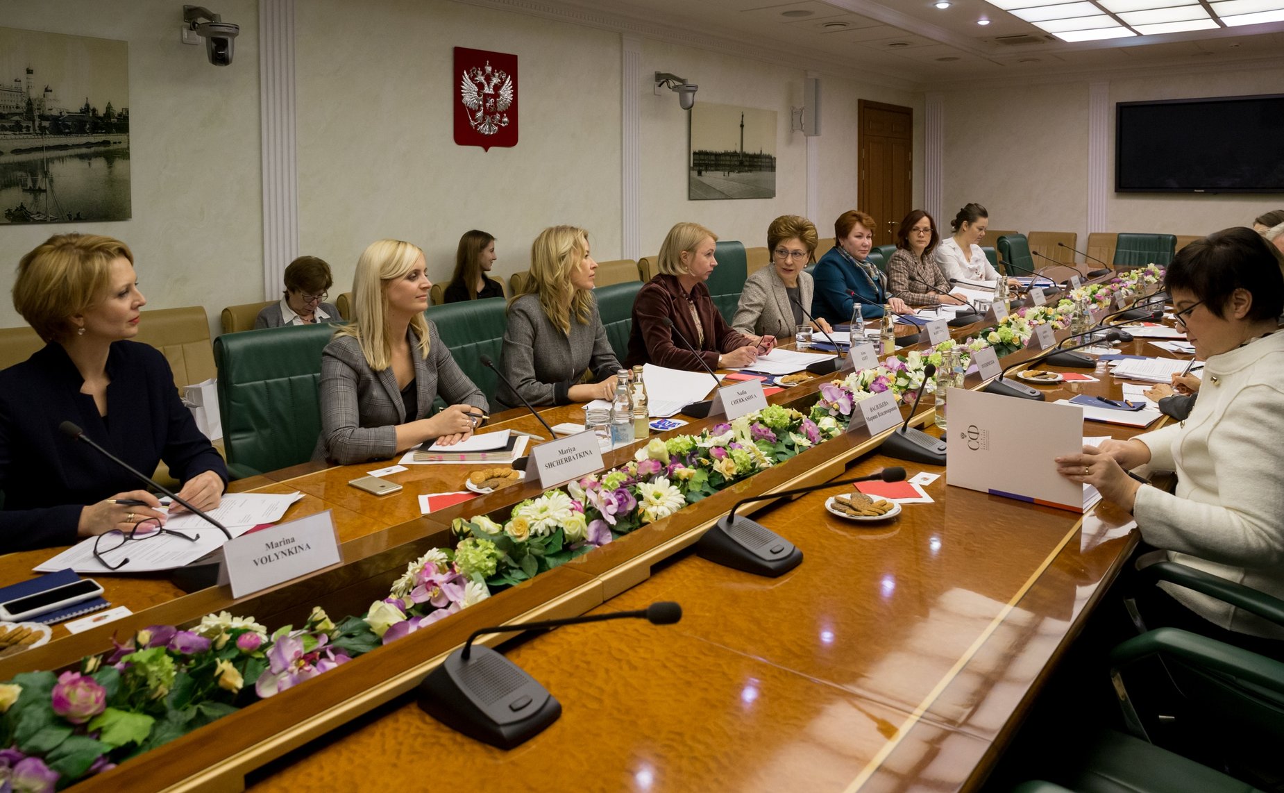 Встреча заместителя Председателя СФ Галины Кареловой с директором и постоянным представителем Всемирного банка в РФ Андрашем Хорваи