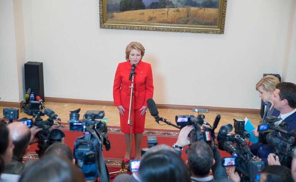 Председатель СФ В. Матвиенко встретилась с Премьер-министром Армении О. Абраамяном