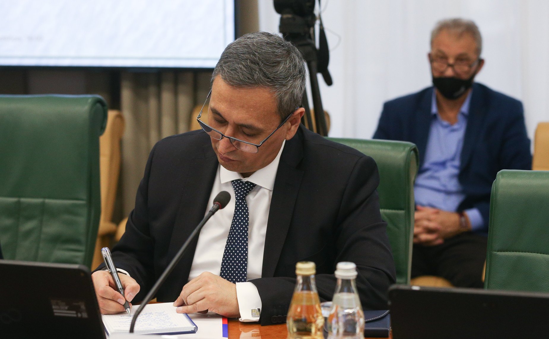 Встреча председателя Комитета СФ по международным делам Григория Карасина с Чрезвычайным и Полномочным Послом Республики Узбекистан в РФ Б.З. Асадовым