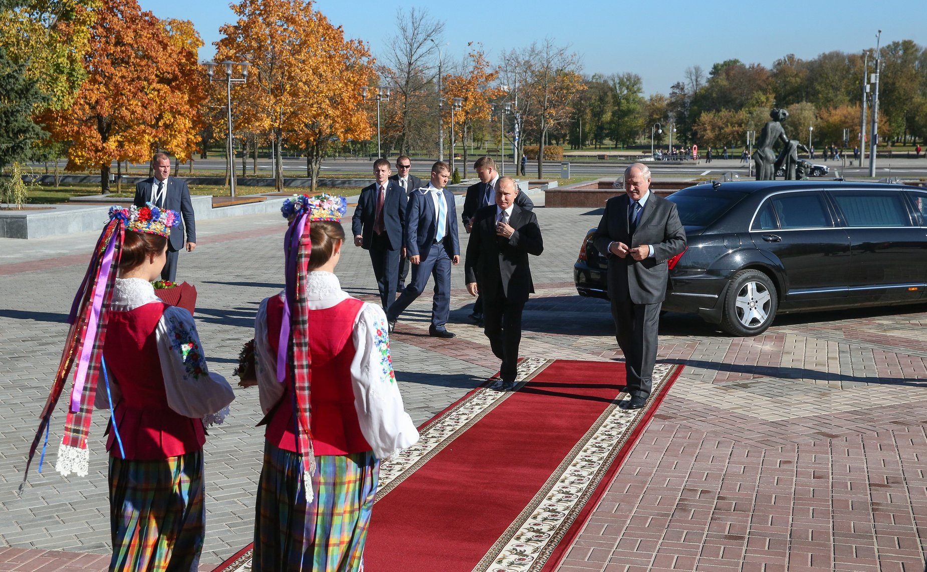 Владимир Путин и Александр Лукашенко