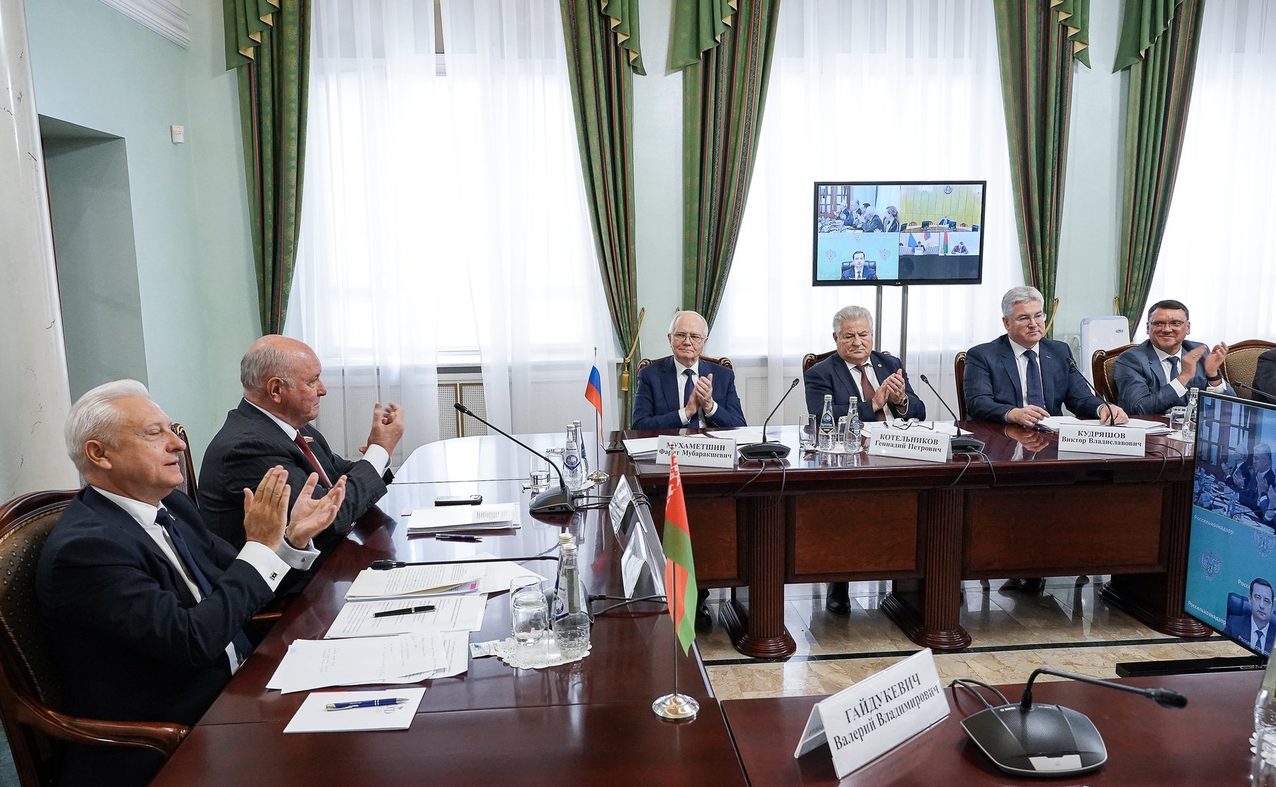 Совместное заседание Комитета СФ по международным делам и Постоянной комиссии Совета Республики Национального собрания Республики Беларусь по международным делам и национальной безопасности