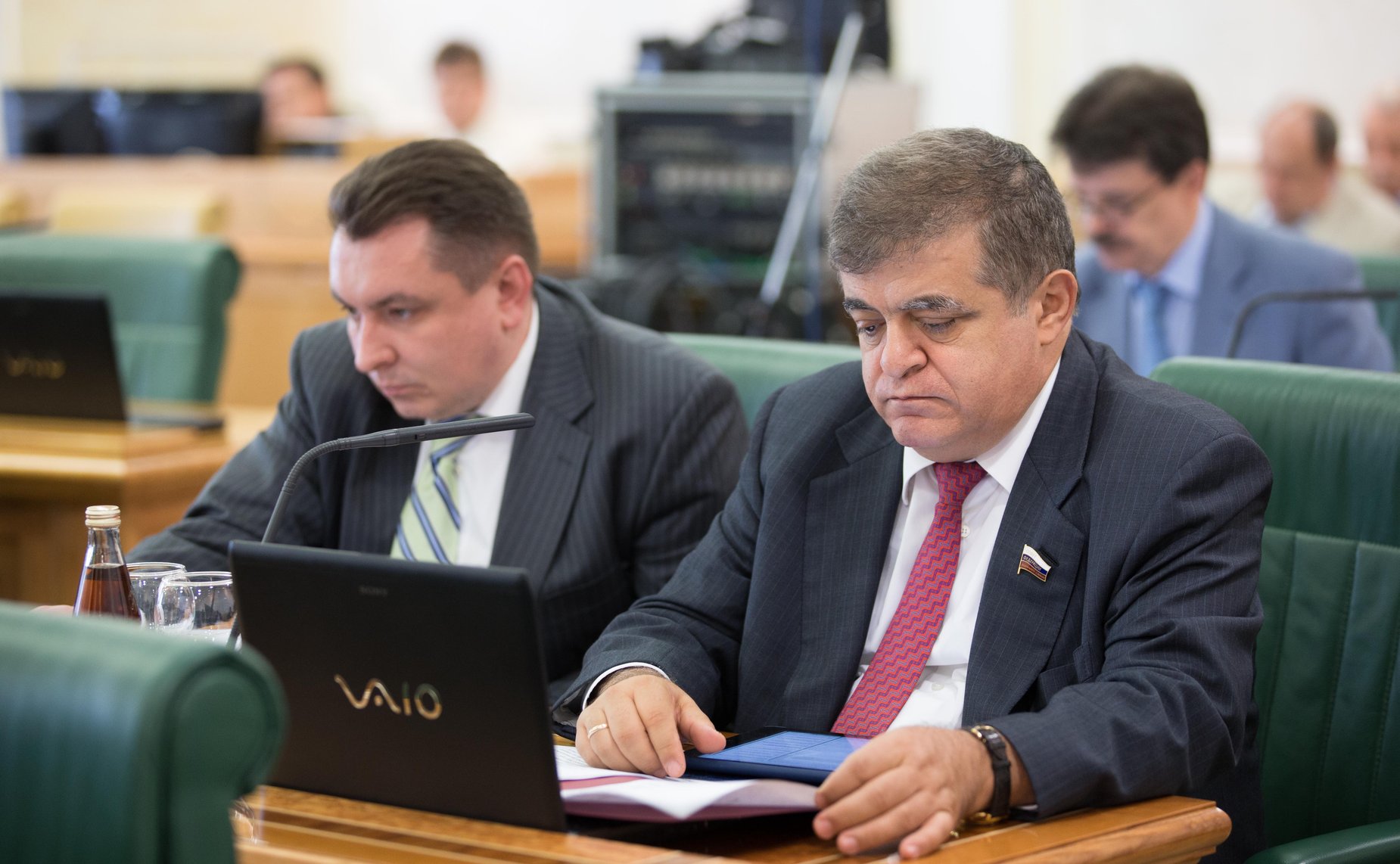 В. Джабаров Координационное совещание видеоконференция с Алтайским краем 3