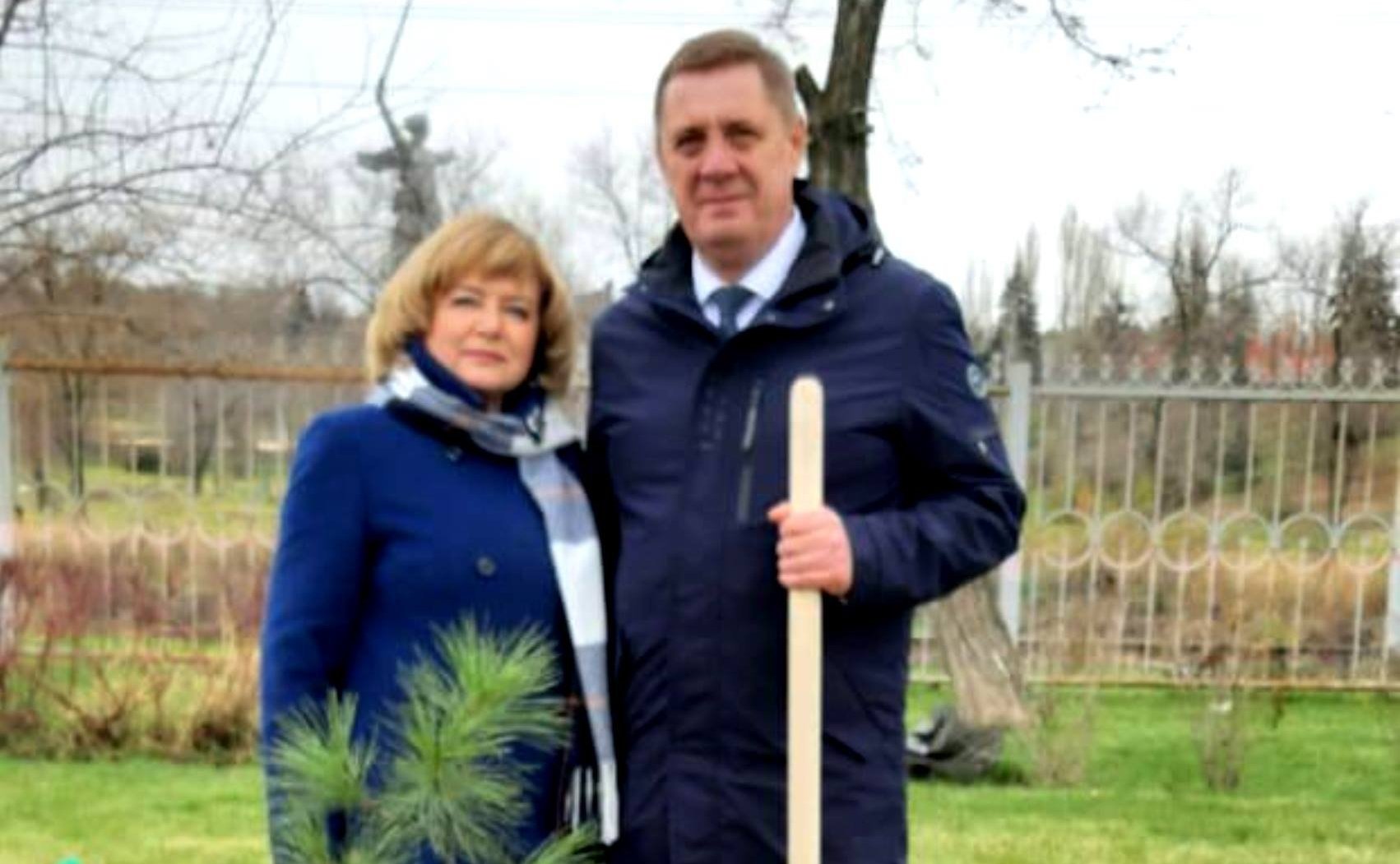 В парке «Победа» у подножия Мамаева кургана состоялась акция по высадке 80 сибирских кедров