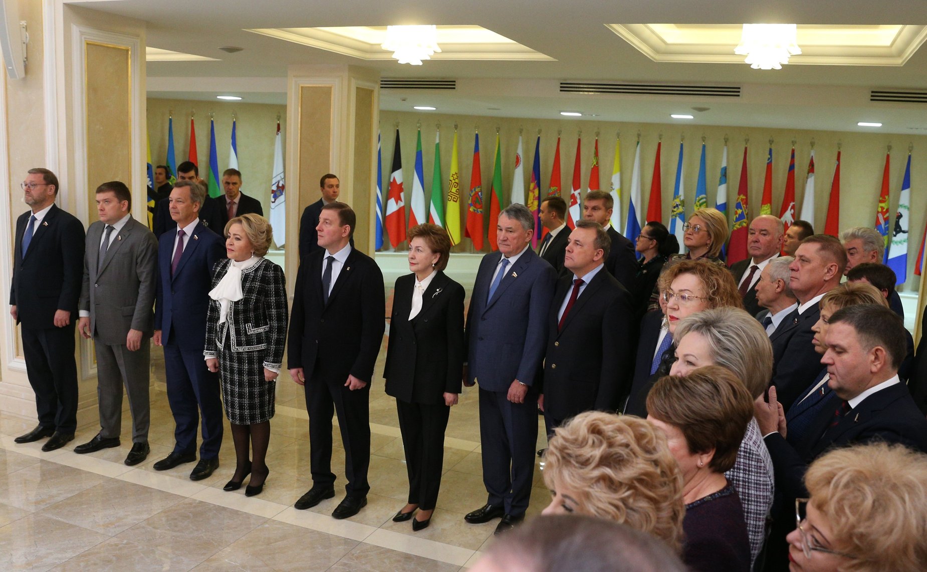 Торжественная церемония установки флагов новых субъектов Российской Федерации – Донецкой и Луганской народных республик, Запорожской и Херсонской областей