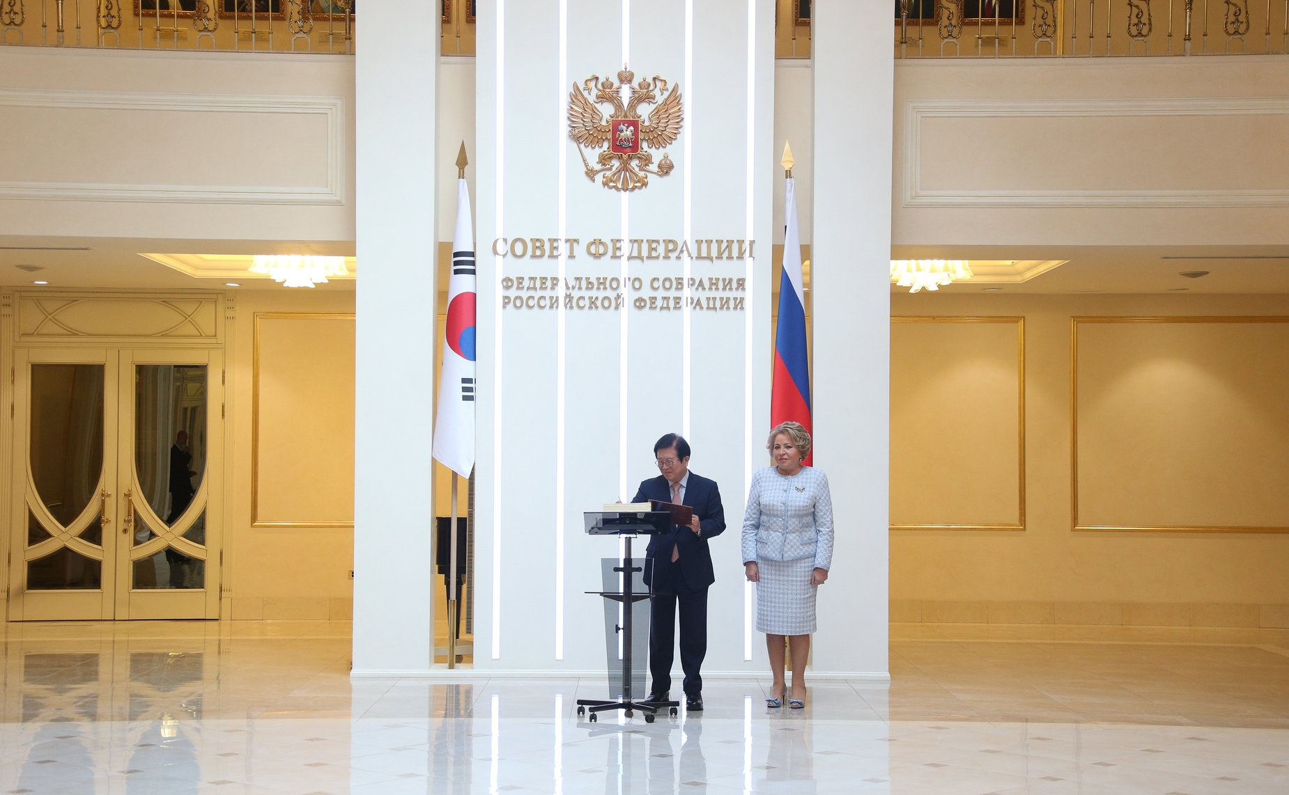 Встреча Валентины Матвиенко с Председателем Национального собрания Республики Корея