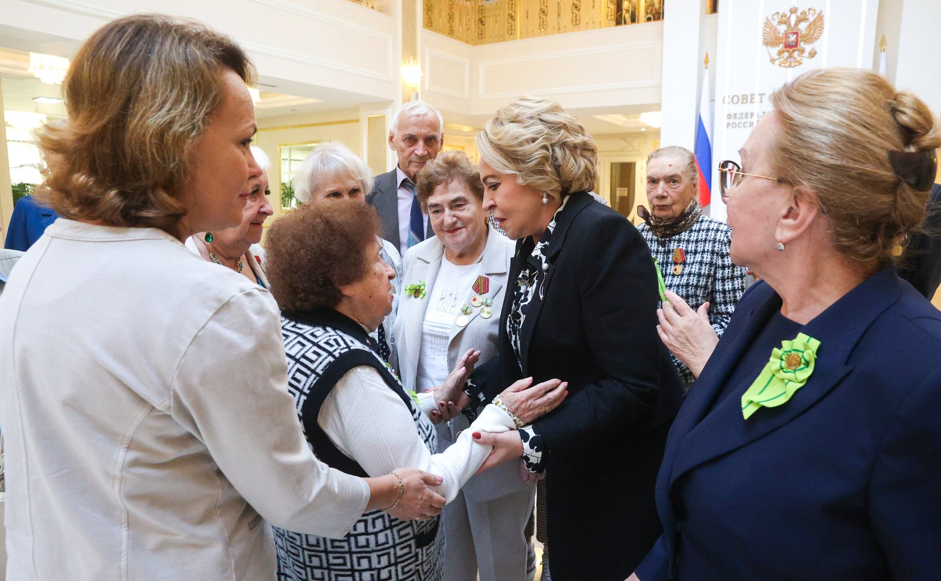 Встреча Председателя Совета Федерации Валентины Матвиенко с делегацией общества «Жители блокадного Ленинграда» Санкт-Петербурга
