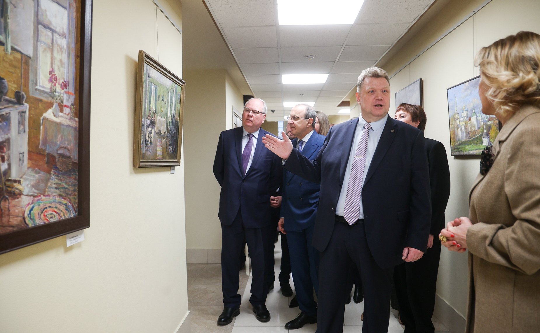 Открытие выставки члена-корреспондента Российской академии художеств Сергея Борисова «Край ты мой родной»