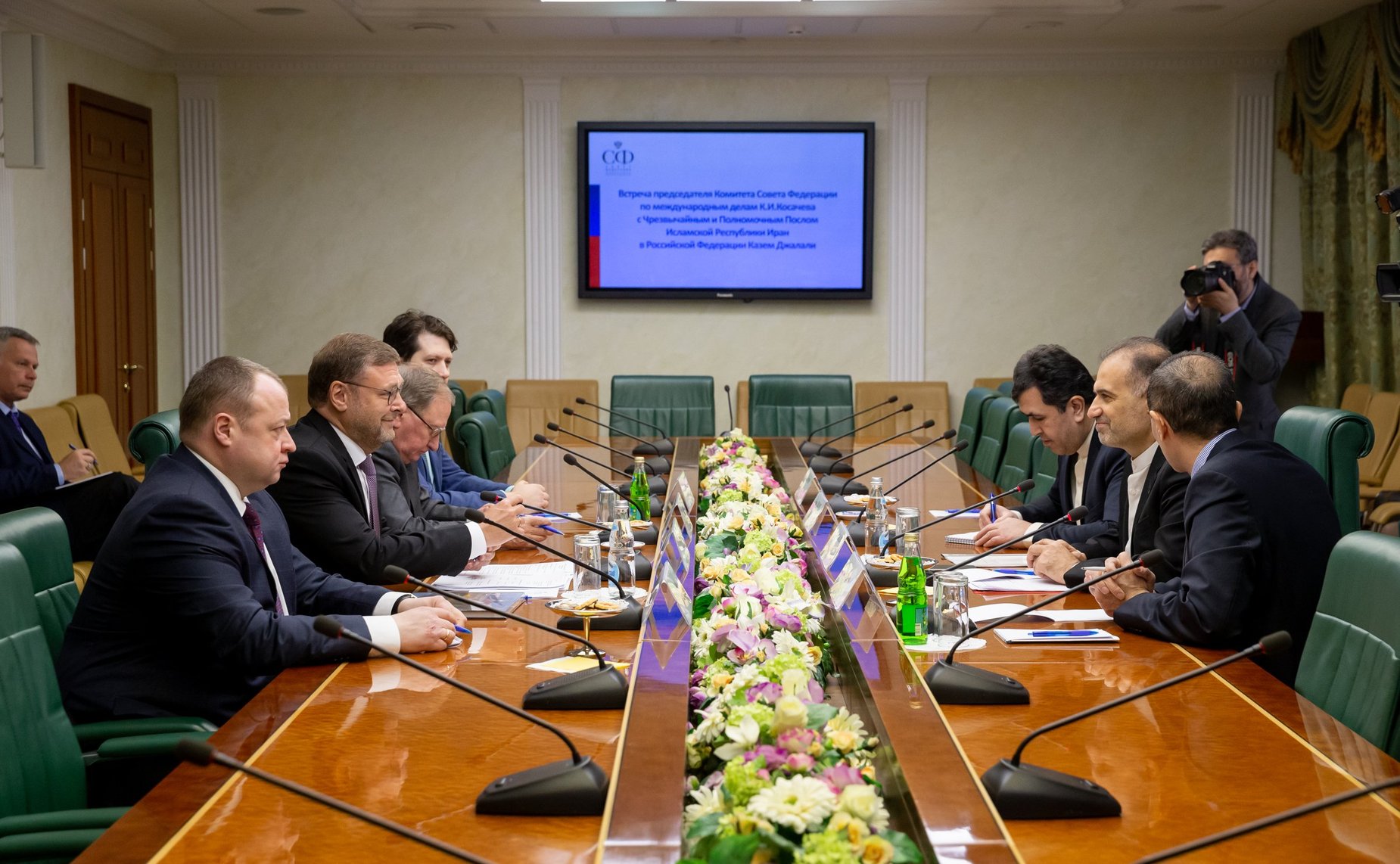 Встреча Константина Косачева с Чрезвычайным и Полномочным Послом Исламской Республики Иран в РФ Казем Джалали