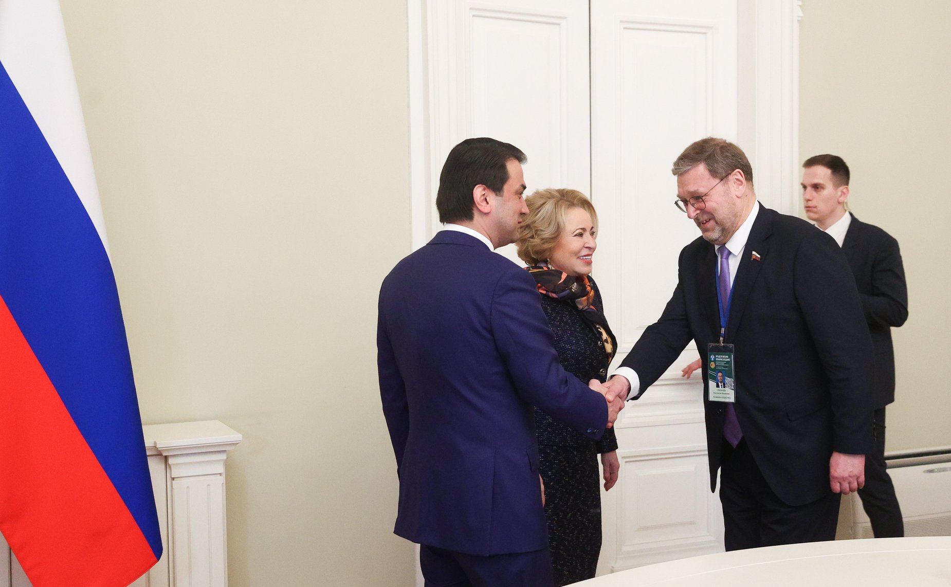 Валентина Матвиенко встретилась с Председателем Маджлиси милли Маджлиси Оли Республики Таджикистан Рустами Эмомали