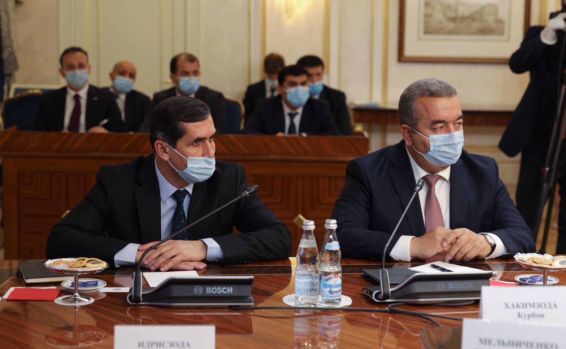 Встреча Председателя СФ Валентины Матвиенко с Председателем Маджлиси милли Маджлиси Оли Республики Таджикистан Рустами Эмомали