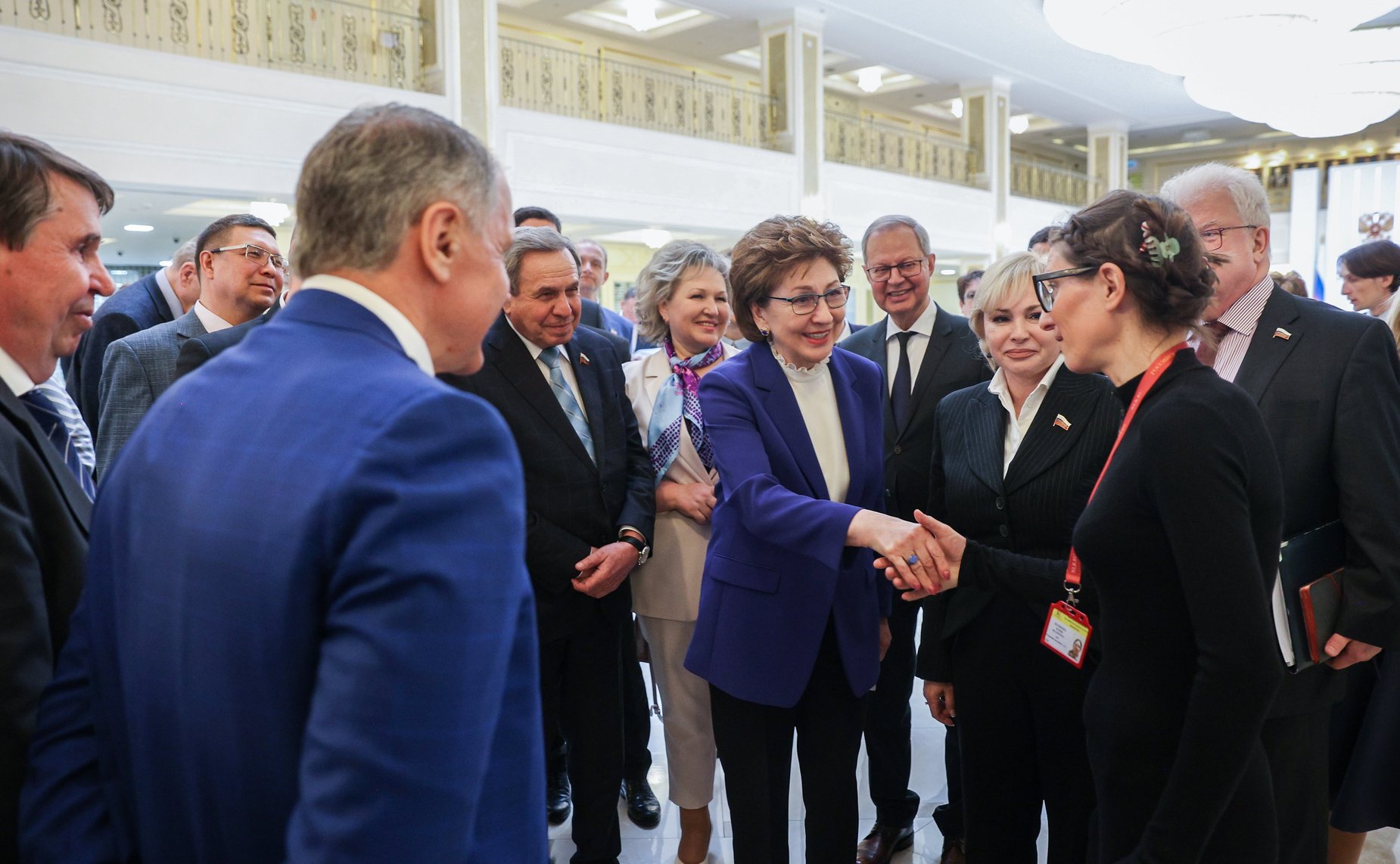 Открытие в Совете Федерации выставки «Путешествие во времени с Екатериной Великой»