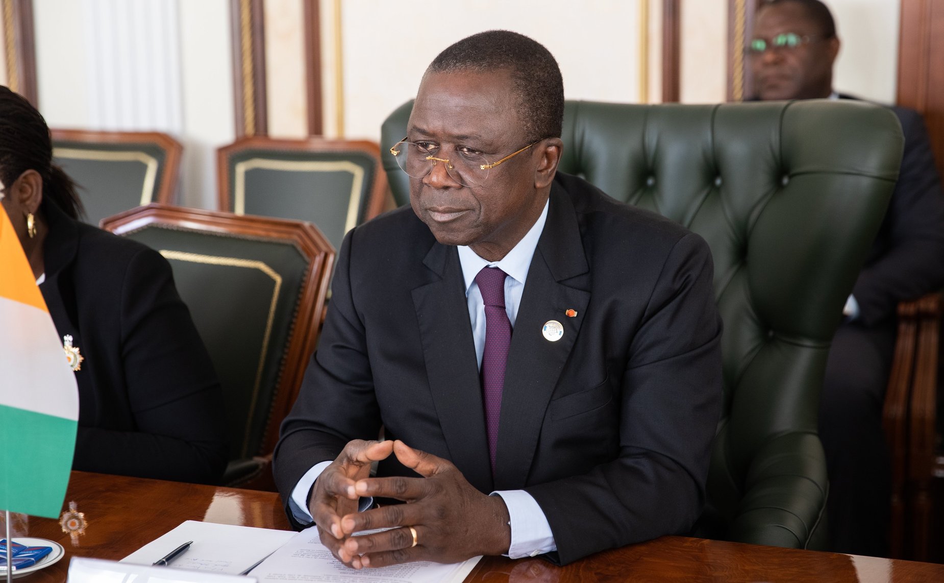 Встреча И. Умаханова с главой Сената Кот-д’Ивуара