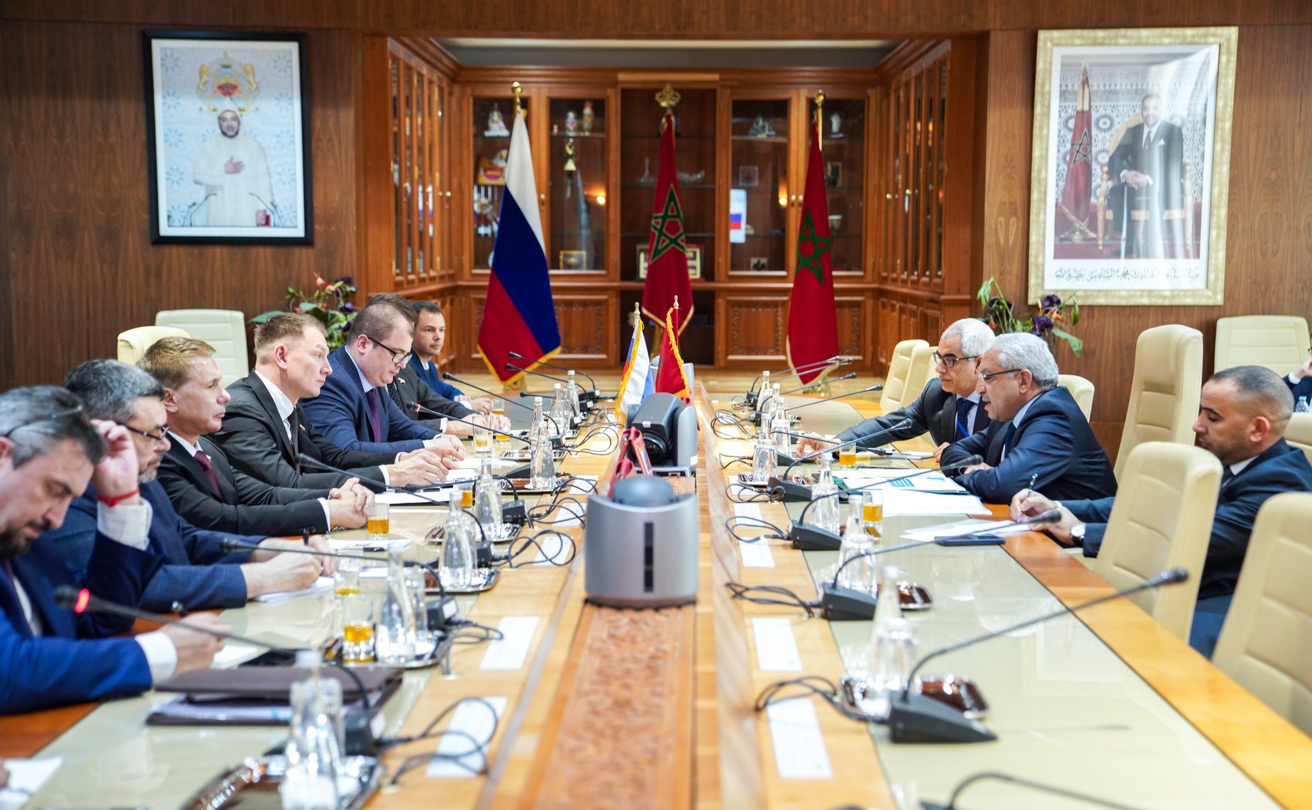 Участие делегации Совета Федерации в заседании группы по сотрудничеству Совета Федерации с Палатой советников Королевства Марокко. Встреча с первым заместителем Председателя Палаты представителей Королевства Марокко Мохамедом Саббари