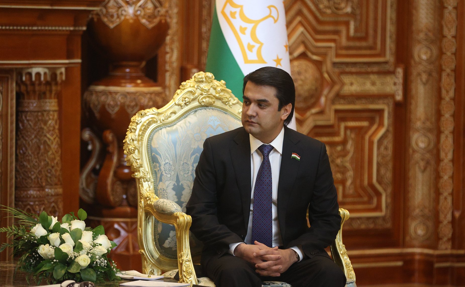 Встреча Председателя Совета Федерации Валентины Матвиенко с Председателем Маджлиси милли Маджлиси Оли Республики Таджикистан Рустами Эмомали