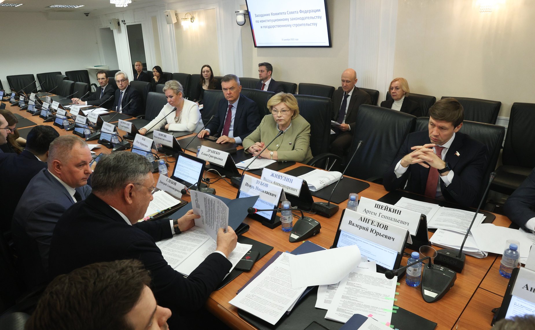 Заседание Комитета СФ по конституционному законодательству и государственному строительству