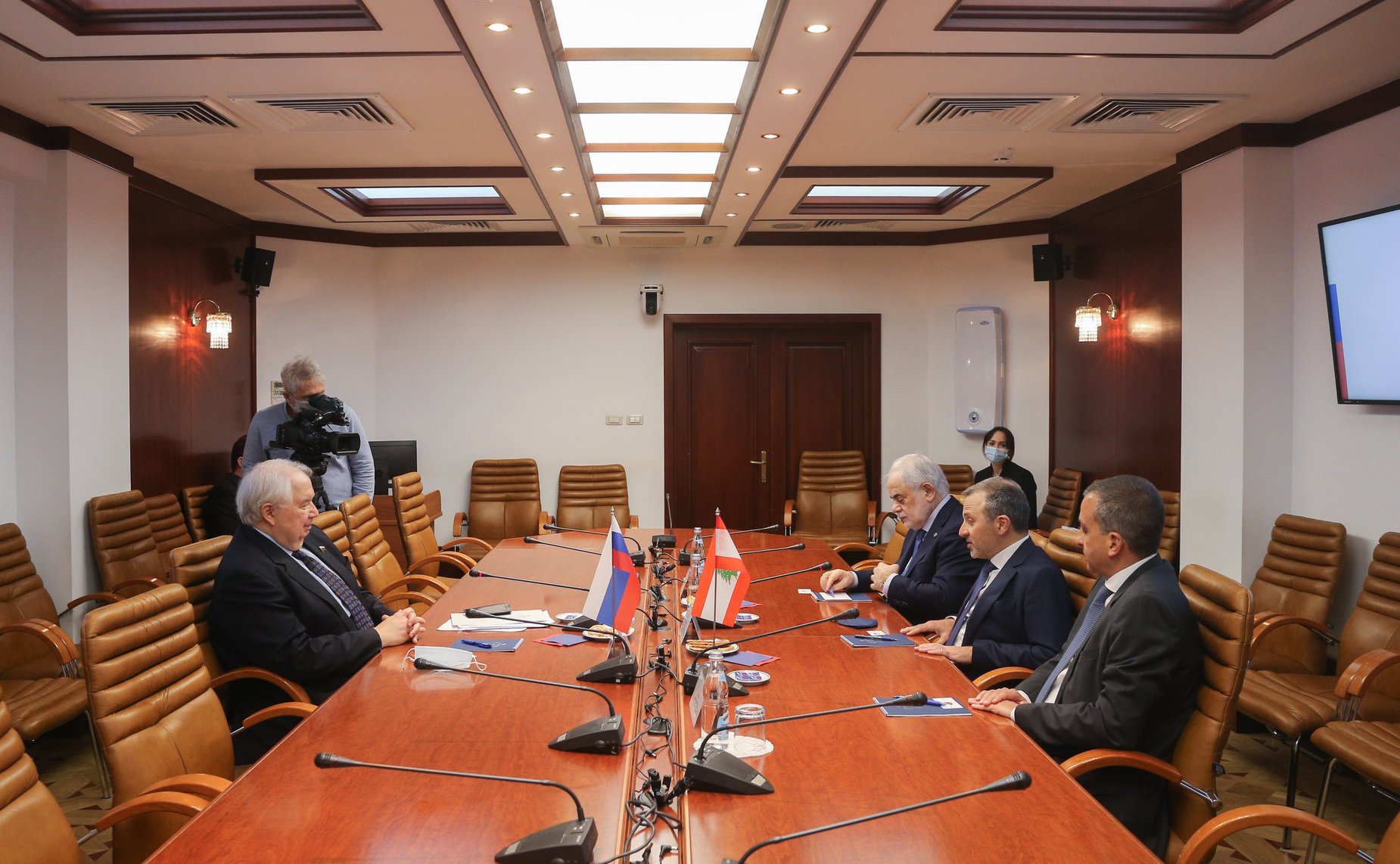 Встреча Сергея Кисляка с председателем христианской партии Ливана «Свободное патриатическое движение» Джебраном Бассилем