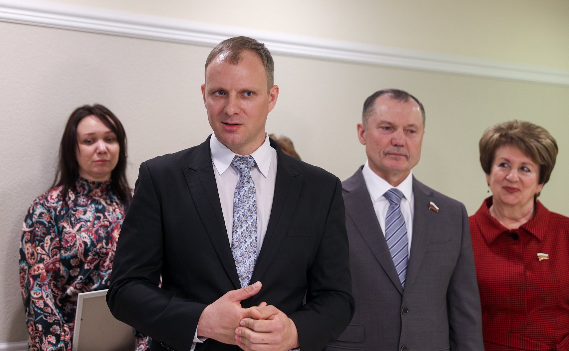 Торжественное открытие в Совете Федерации персональной выставки художника-живописца И. Лысенкова «Матушка Рязань»