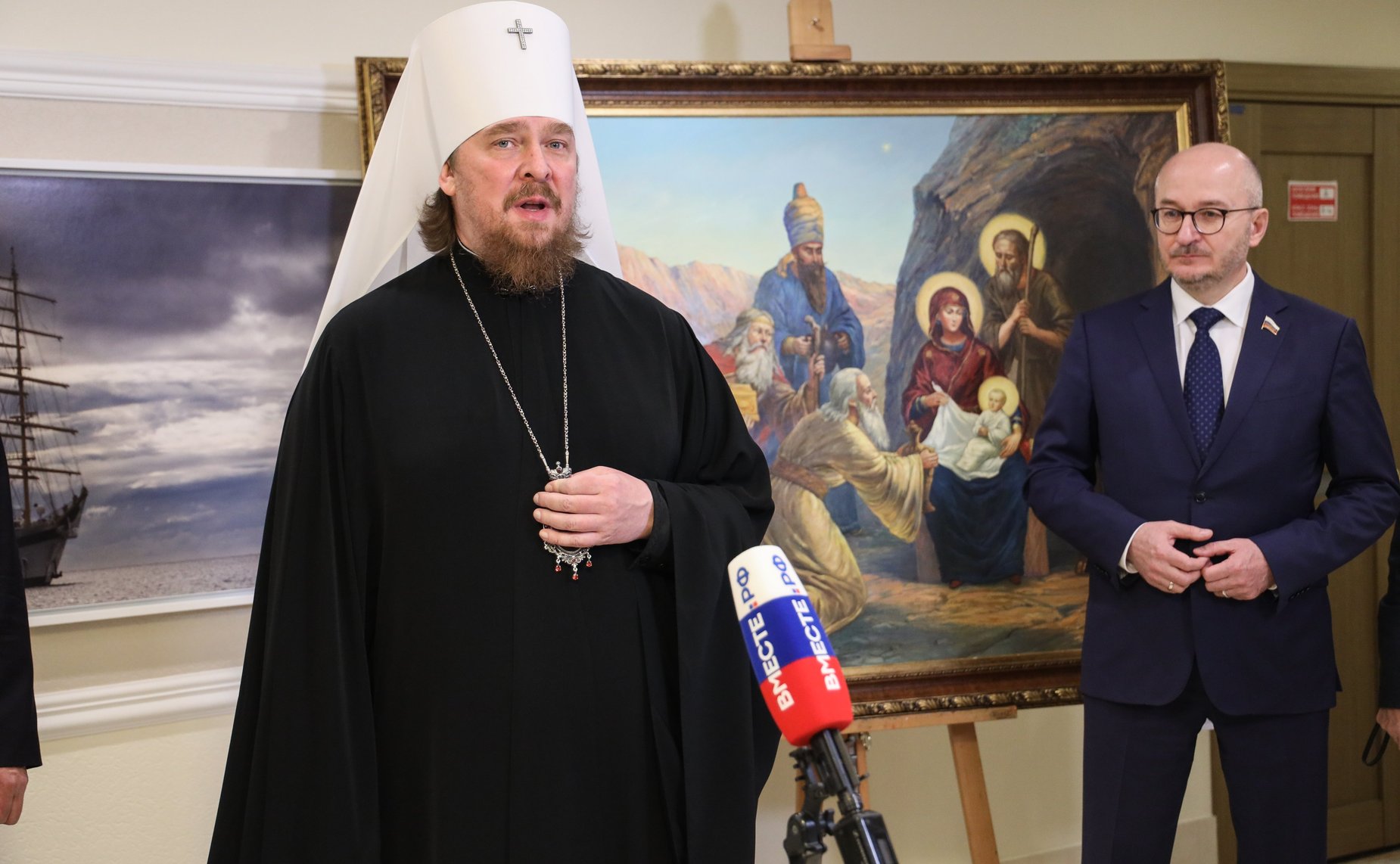 В Совете Федерации открылась выставка «Радость Рождества Христова»