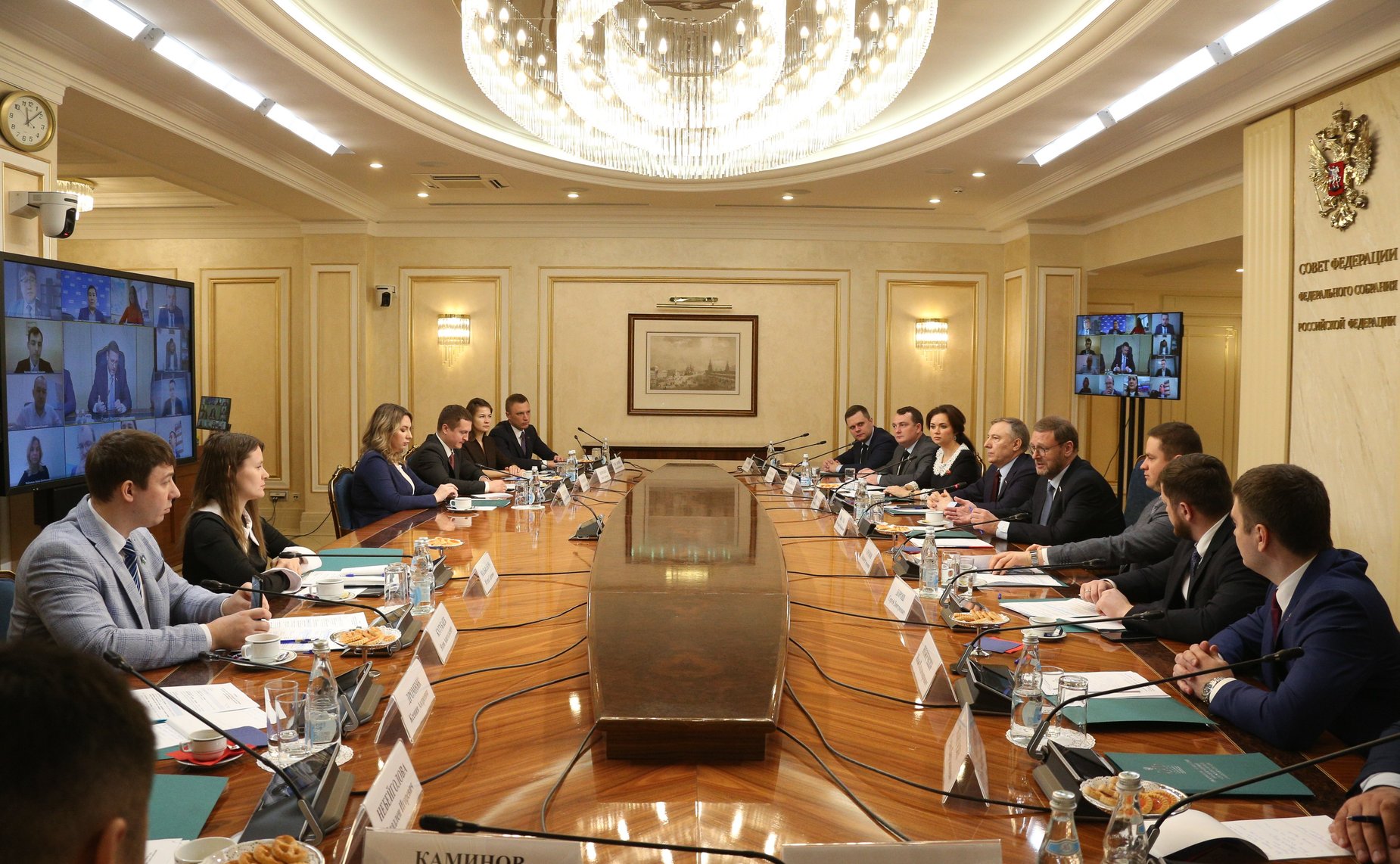 Встреча заместителя Председателя СФ Константина Косачева с членами Палаты молодых законодателей при СФ