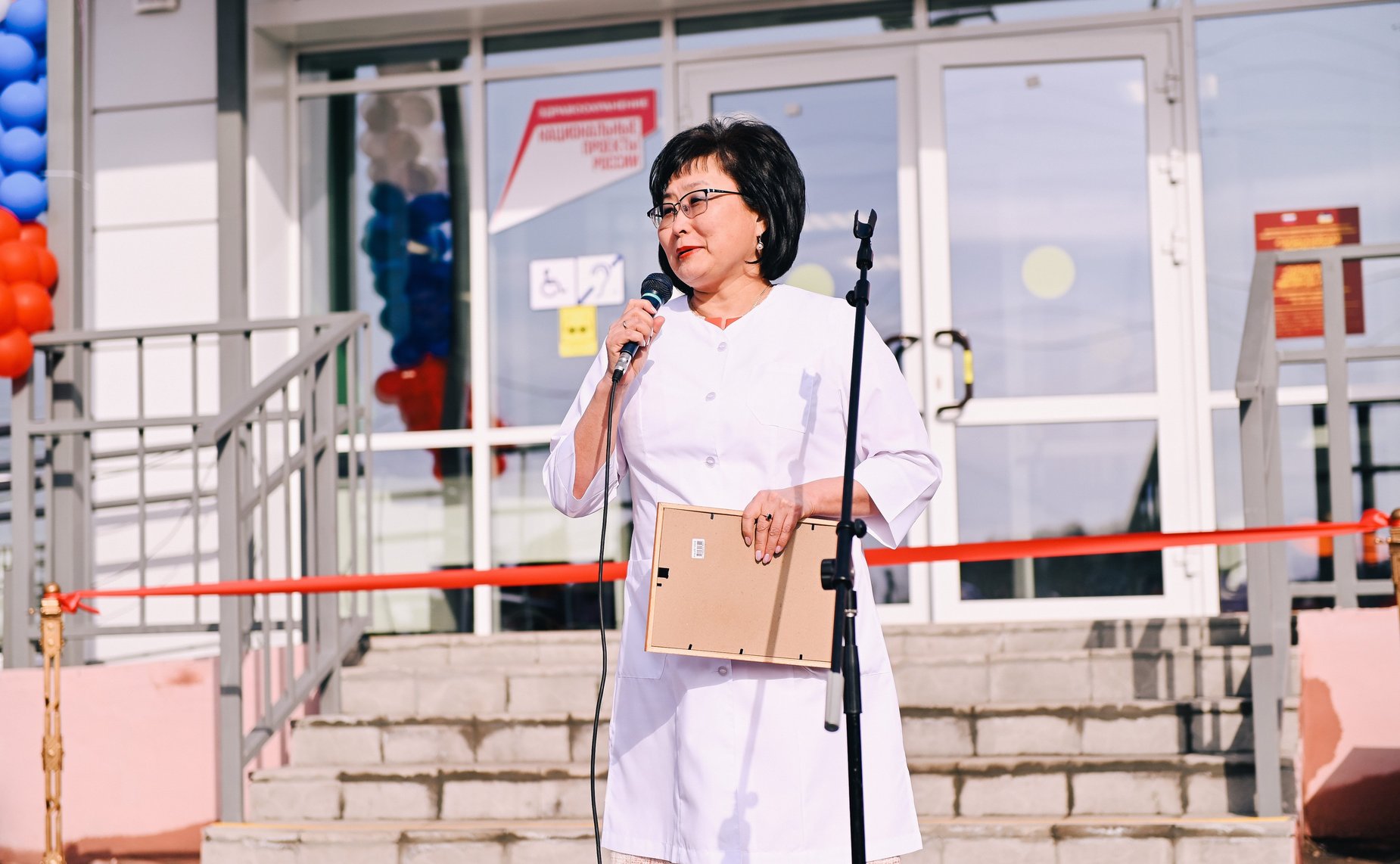 Церемония открытия новой поликлиники в Тарбагатайском районе