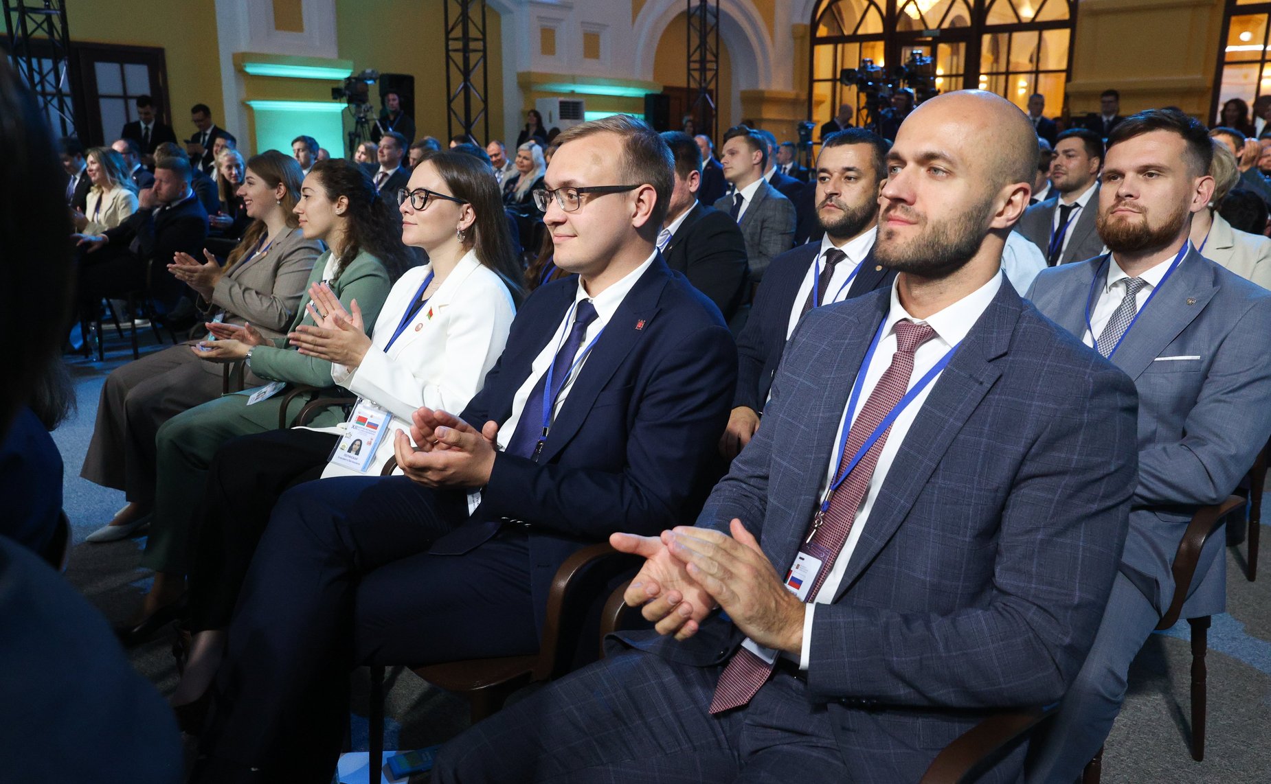 Встреча Председателя СФ Валентины Матвиенко и Председателя Совета Республики Национального собрания Республики Беларусь Натальи Кочановой с представителями молодежи России и Беларуси