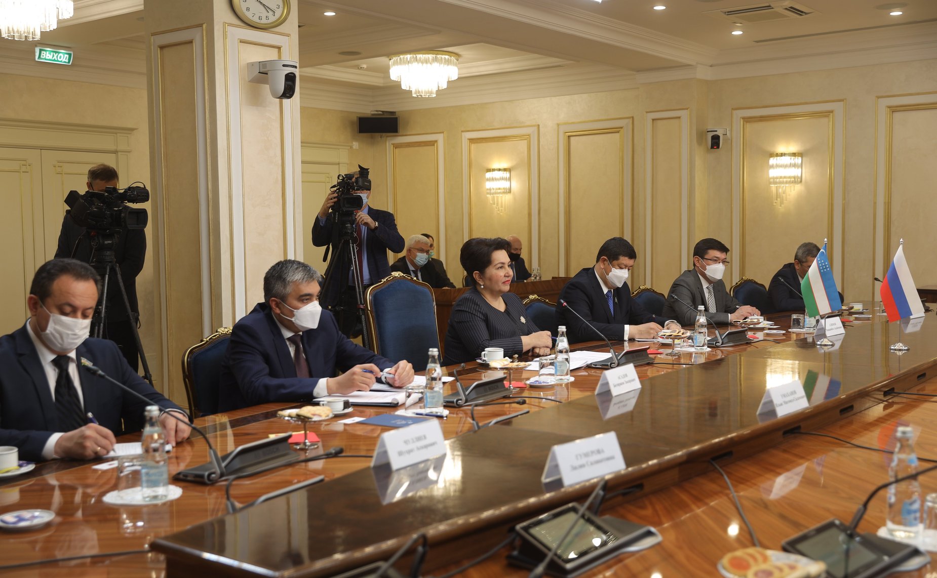 Встреча Валентины Матвиенко с Председателем Сената Олий Мажлиса Республики Узбекистан Танзилой Нарбаевой