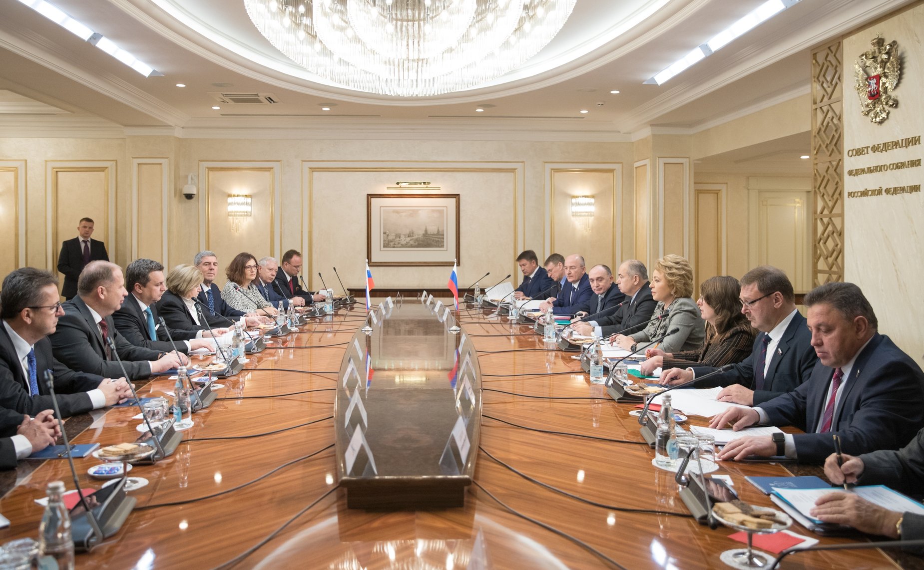 Председатель СФ В. Матвиенко провела встречу с Председателем Национального совета Словакии А. Данко