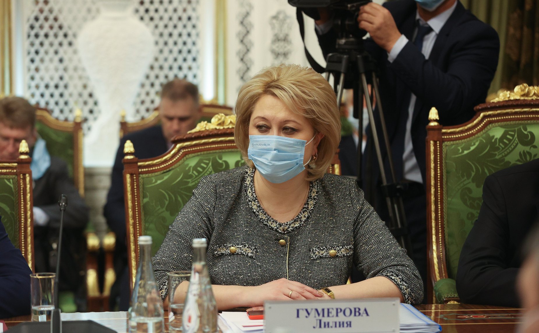 Встреча Председателя Совета Федерации Валентины Матвиенко с Председателем Маджлиси милли Маджлиси Оли Республики Таджикистан Рустами Эмомали