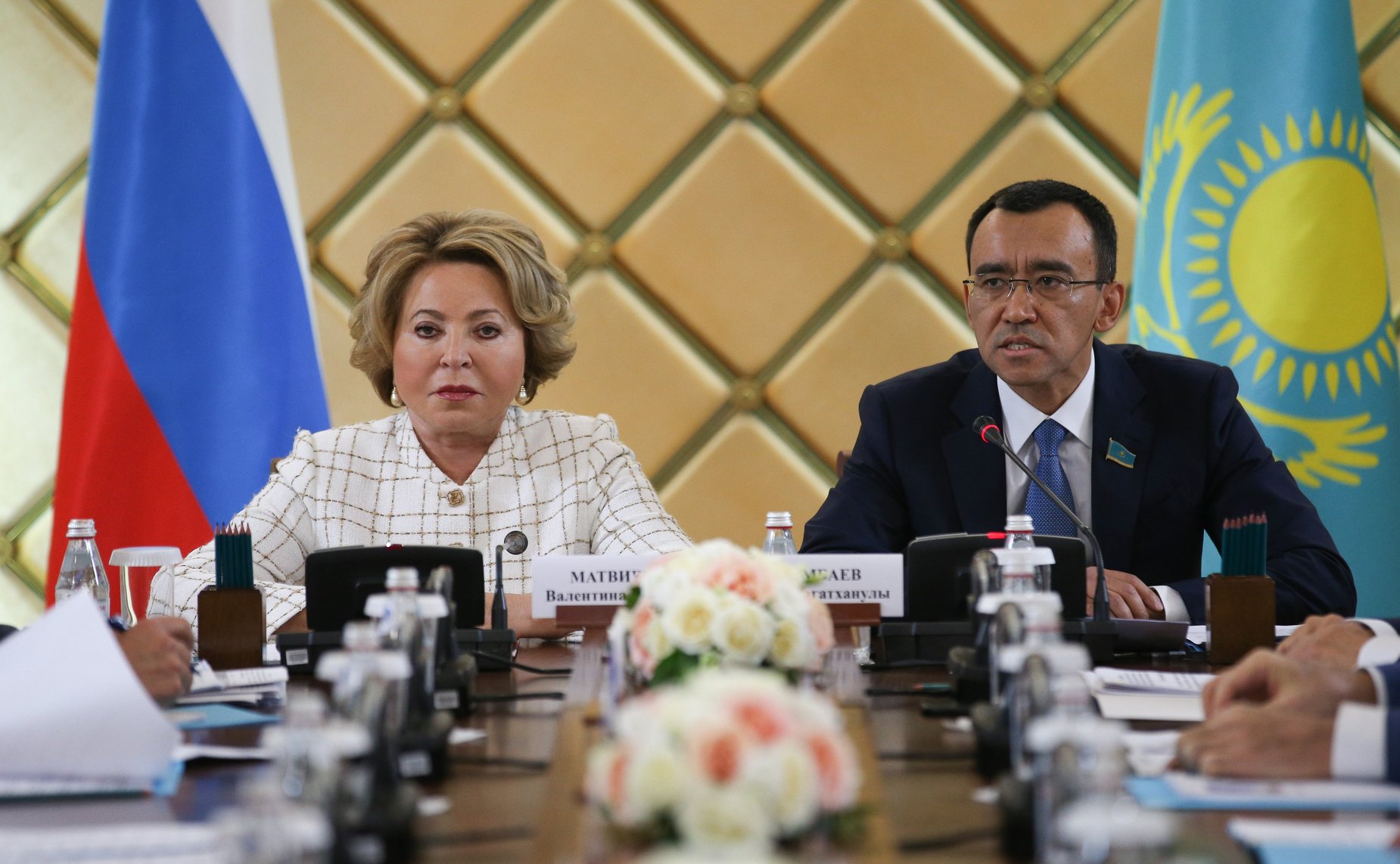 Расширенное заседание Межпарламентской комиссии по сотрудничеству между Советом Федерации и Сенатом Республики Казахстан