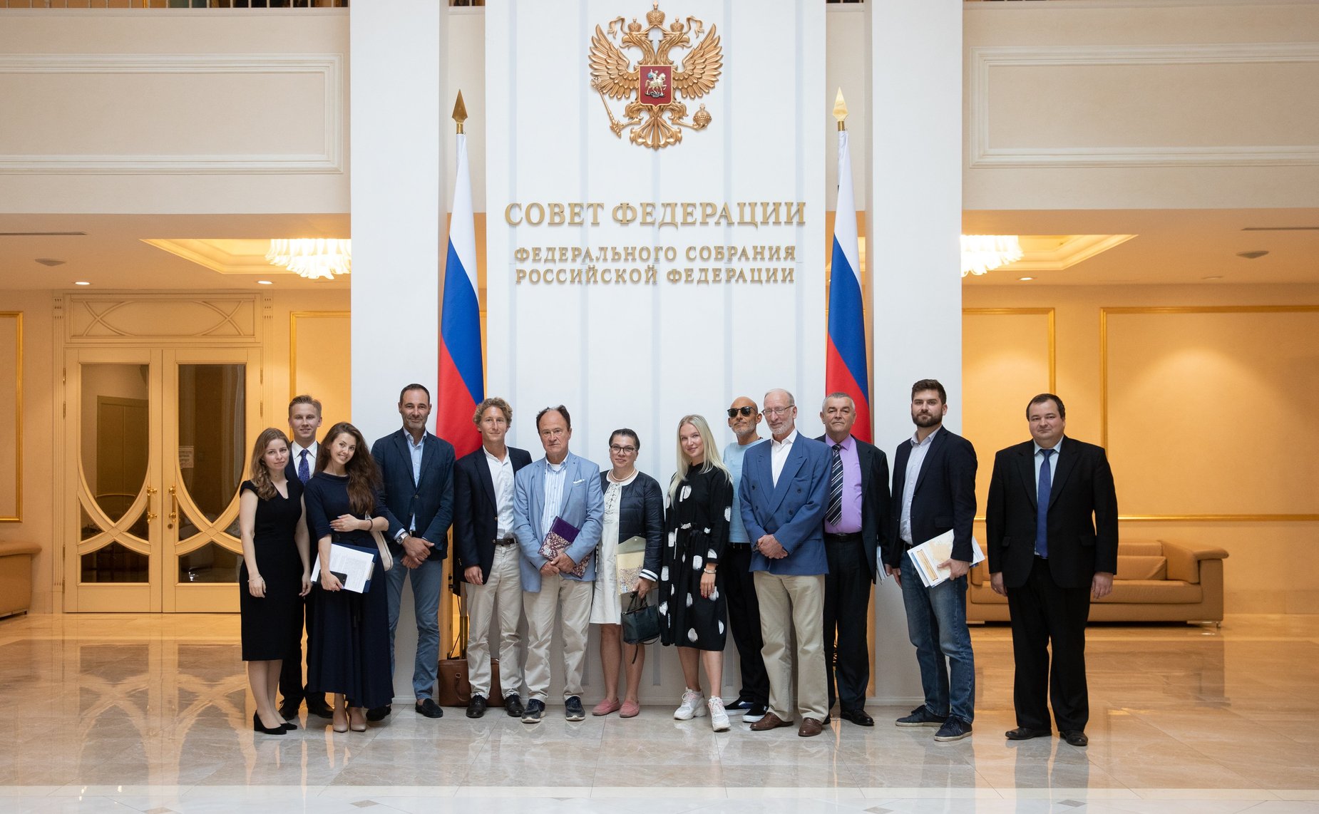 Встреча Андрея Климова с международными экспертами, прибывшими в Москву в качестве иностранных обозревателей в связи с проведением Единого дня голосования