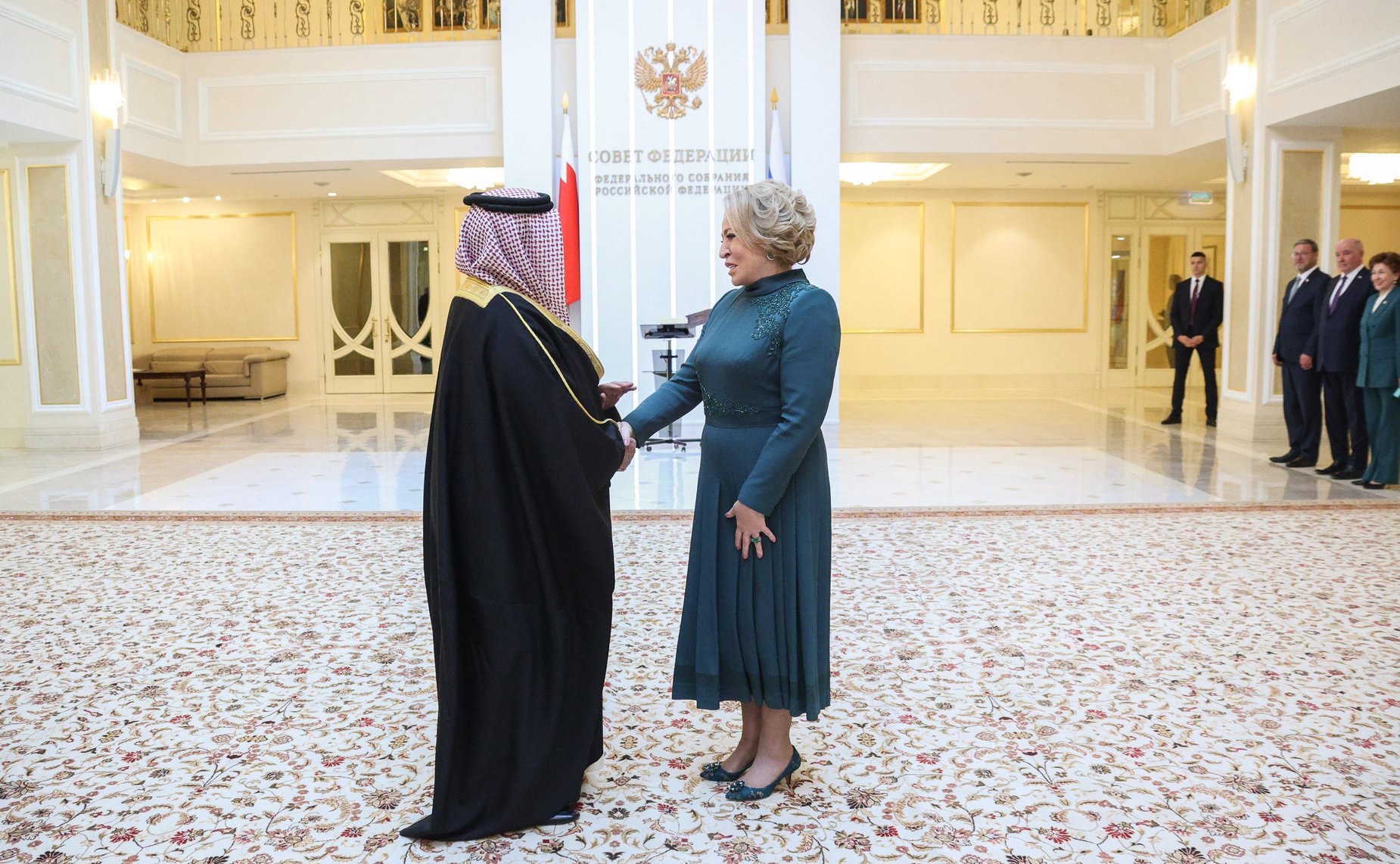 Встреча Председателя Совета Федерации Валентины Матвиенко и Короля Бахрейна Хамада Бен Исы Аль-Халифы